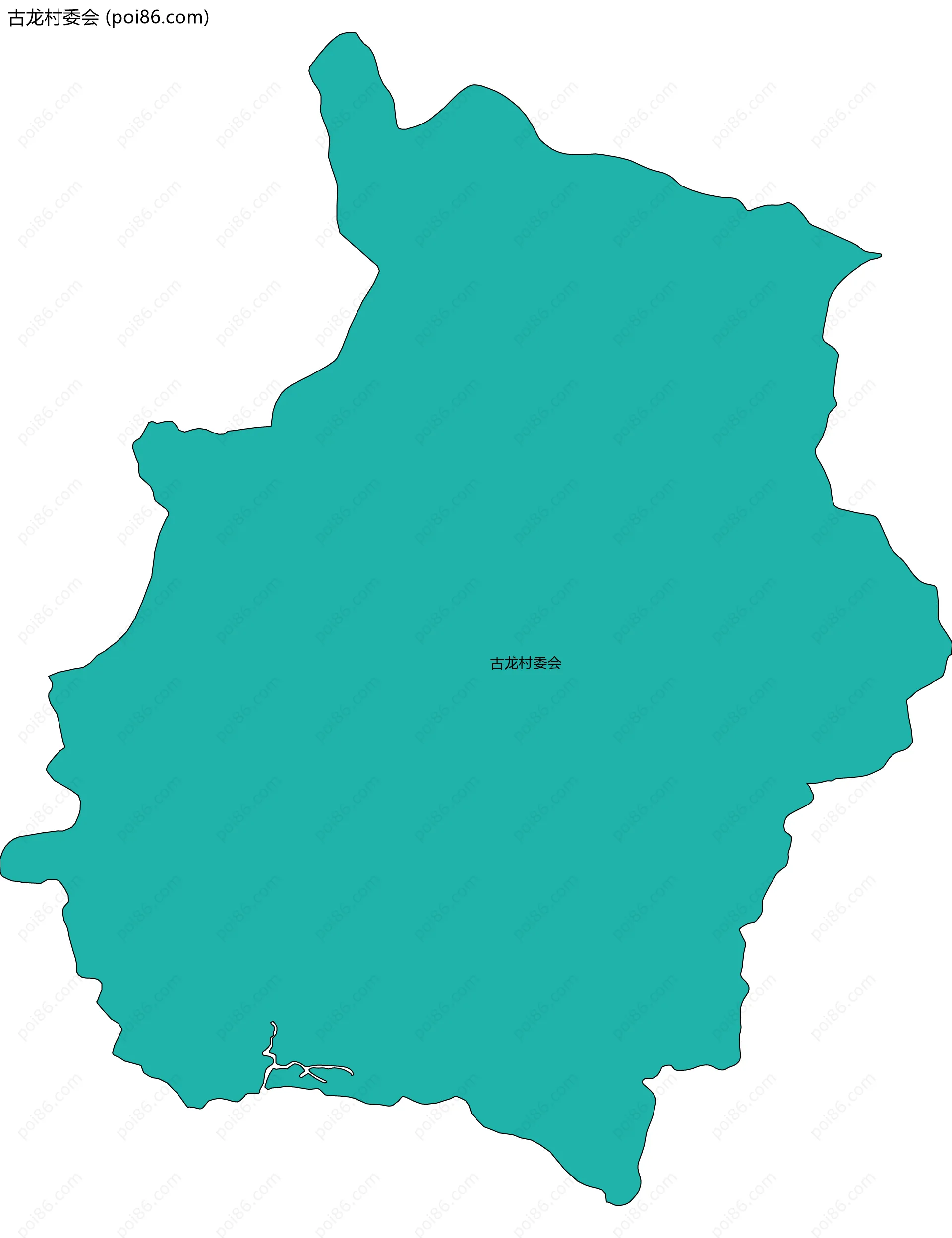 古龙村委会边界地图