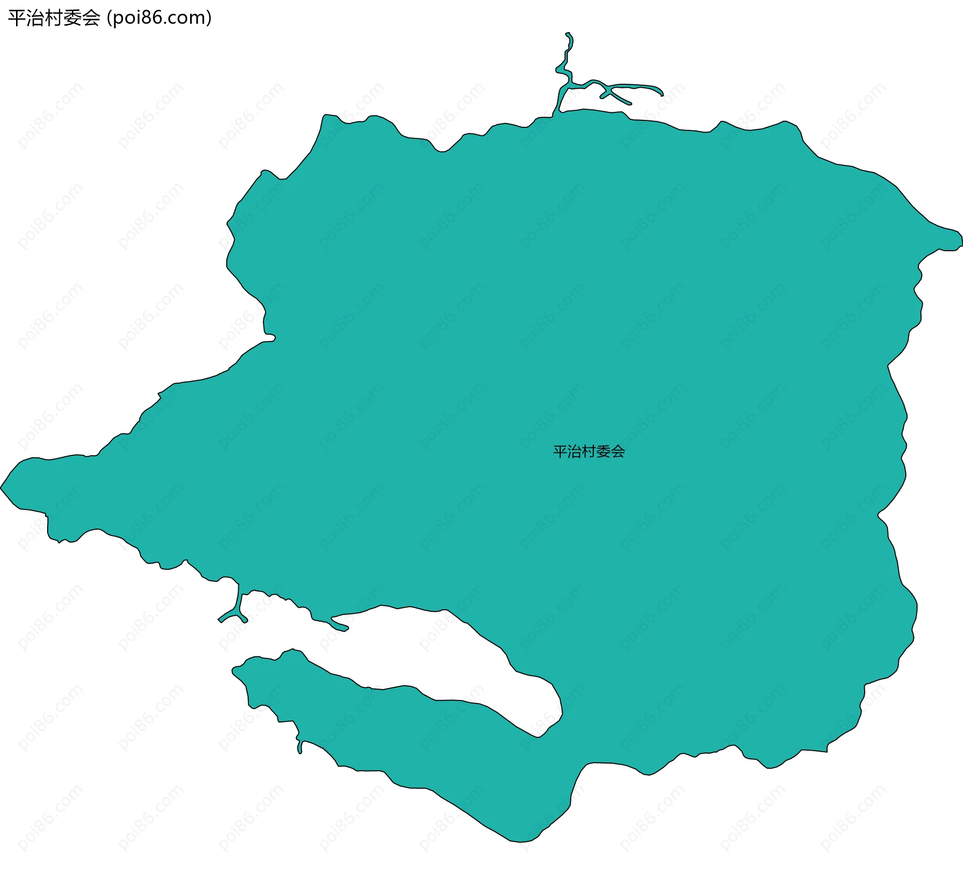 平治村委会边界地图
