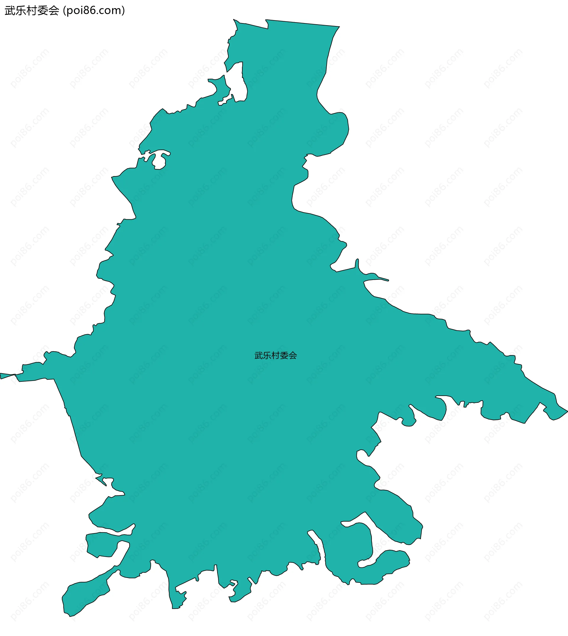 武乐村委会边界地图