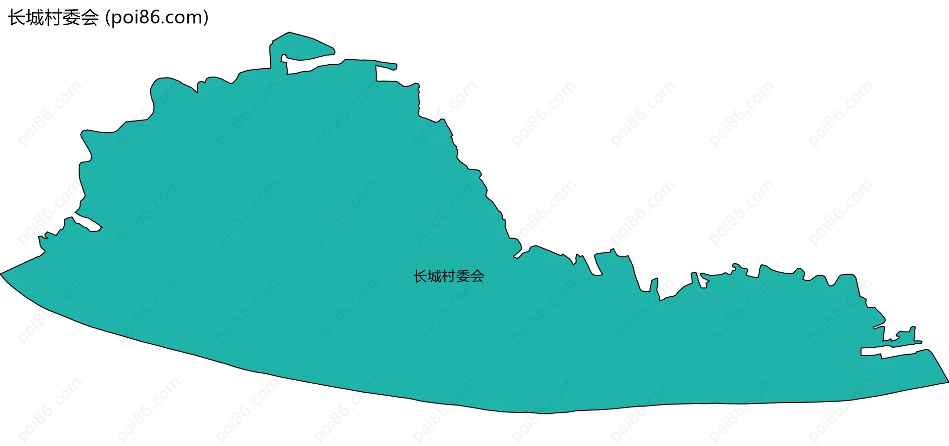 长城村委会边界地图