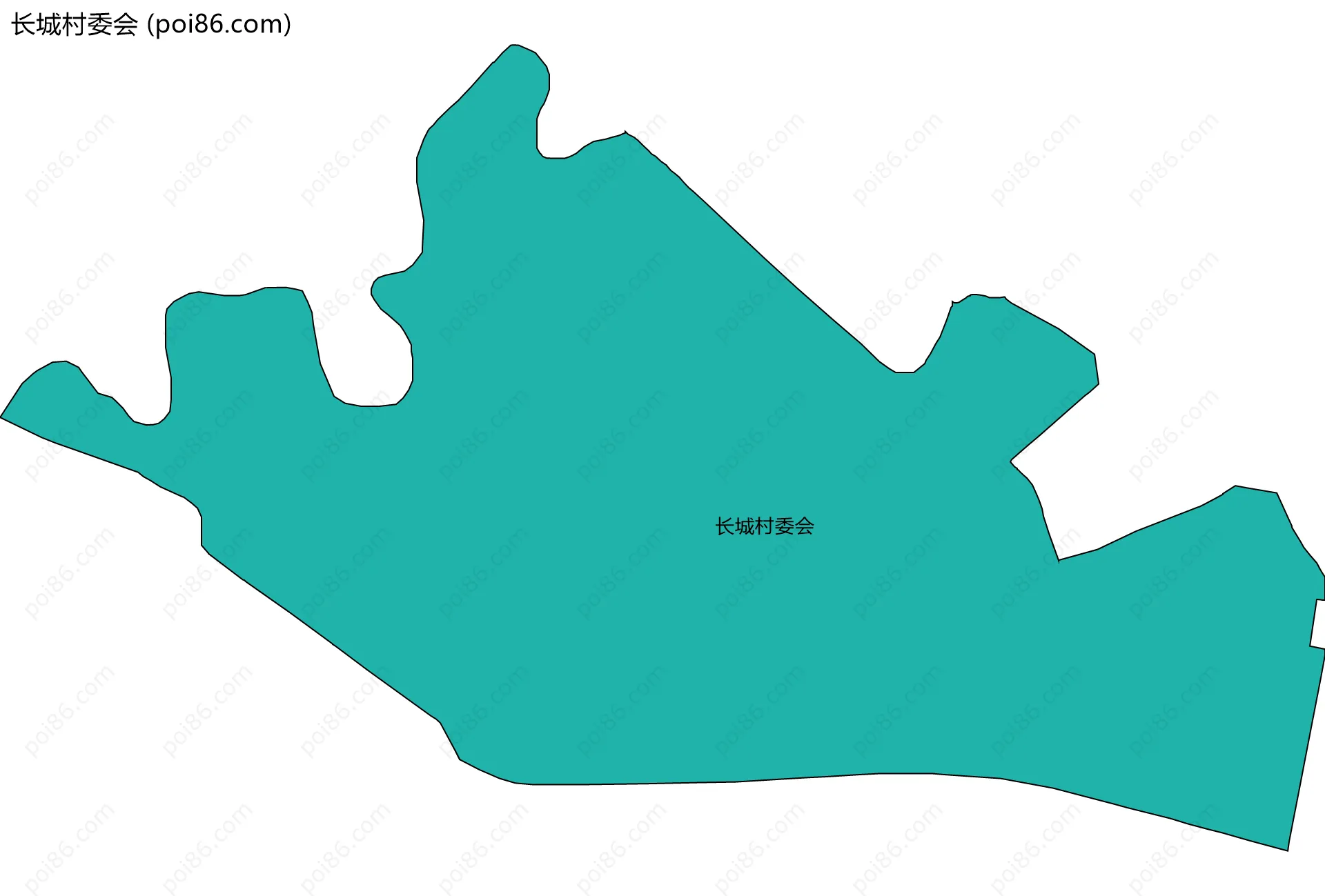 长城村委会边界地图