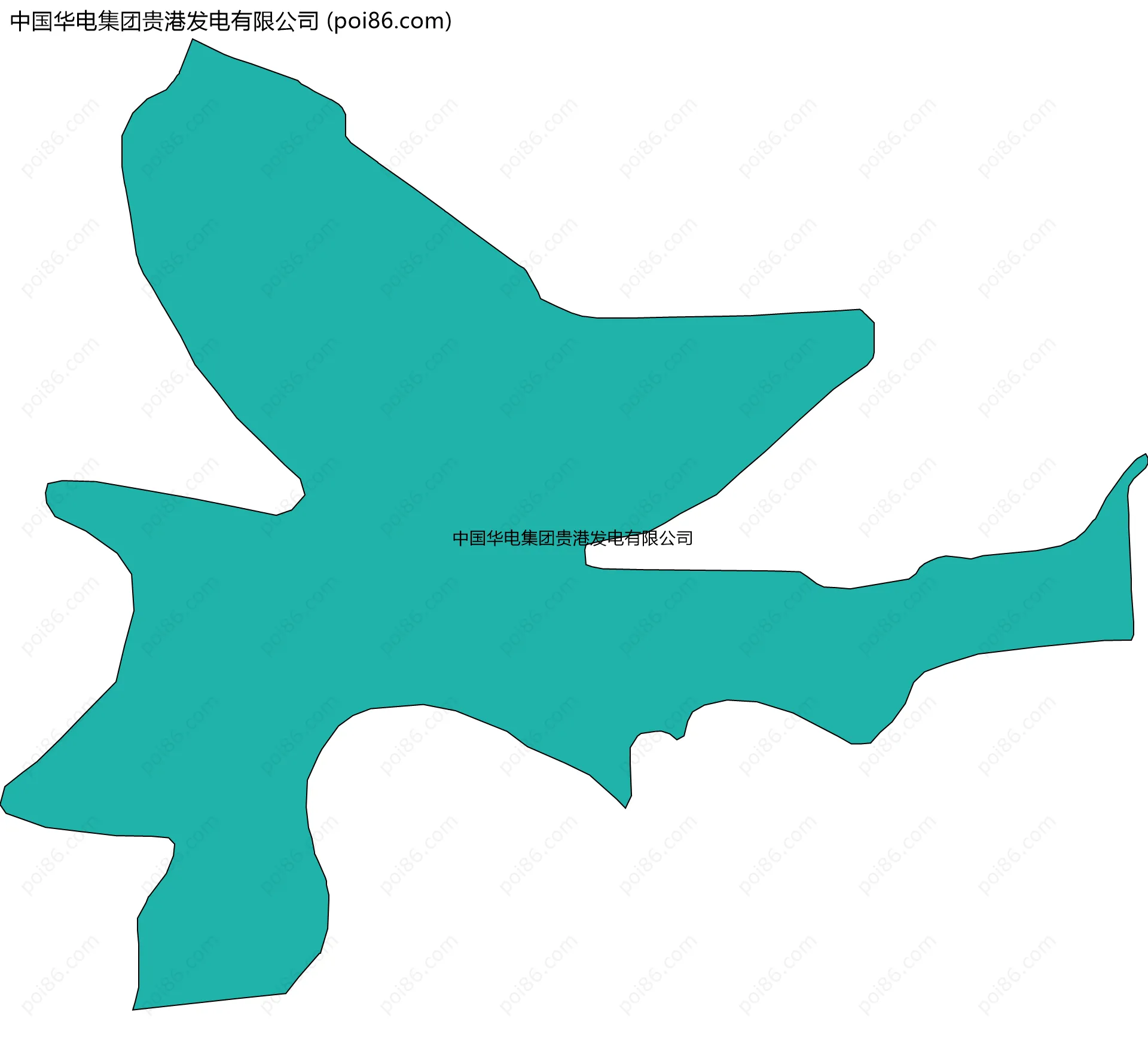 中国华电集团贵港发电有限公司边界地图