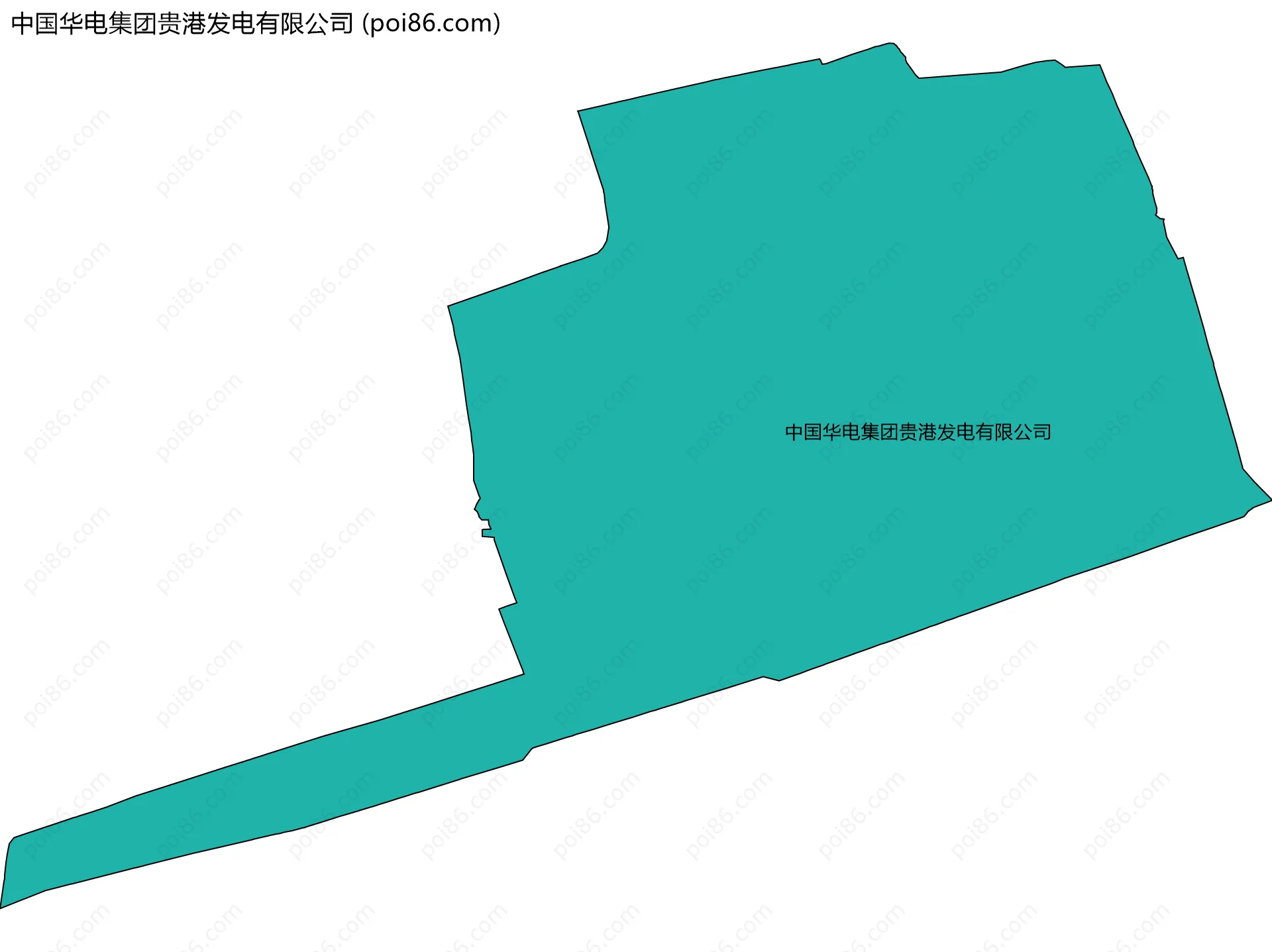 中国华电集团贵港发电有限公司边界地图