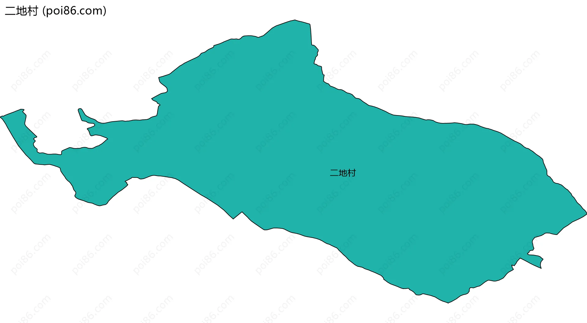 二地村边界地图