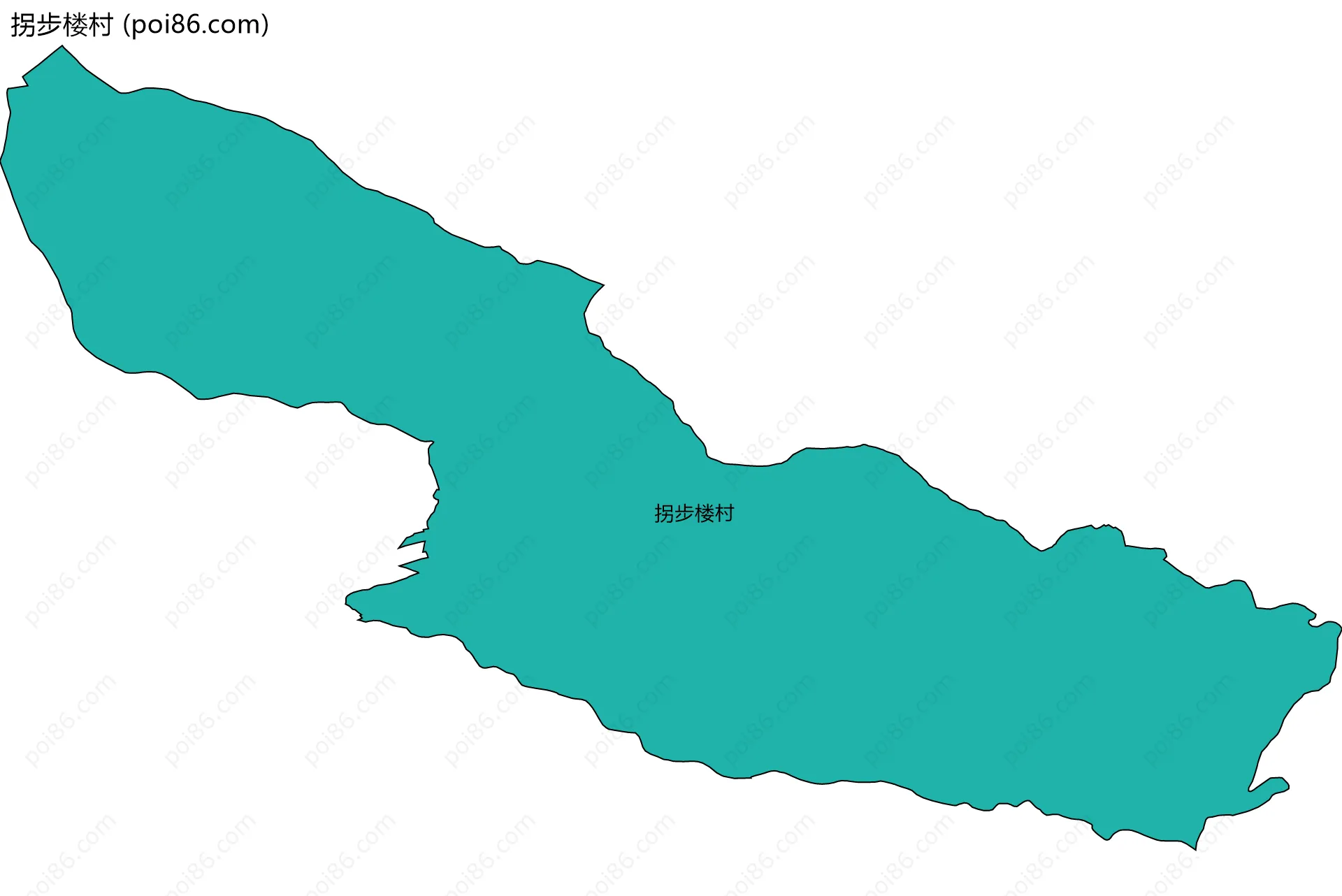 拐步楼村边界地图