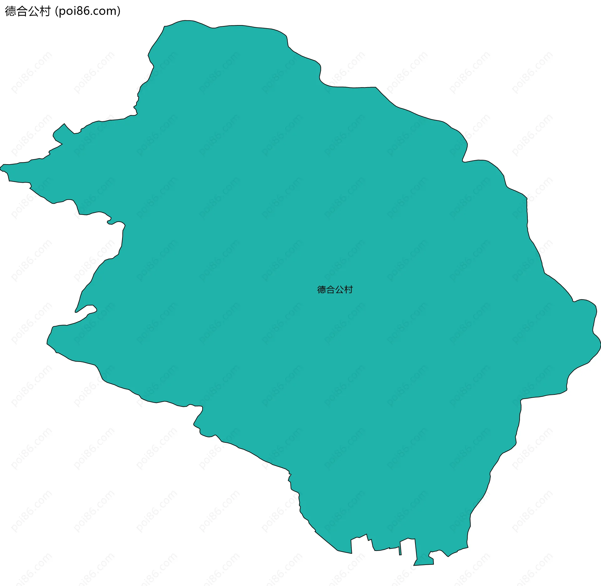 德合公村边界地图