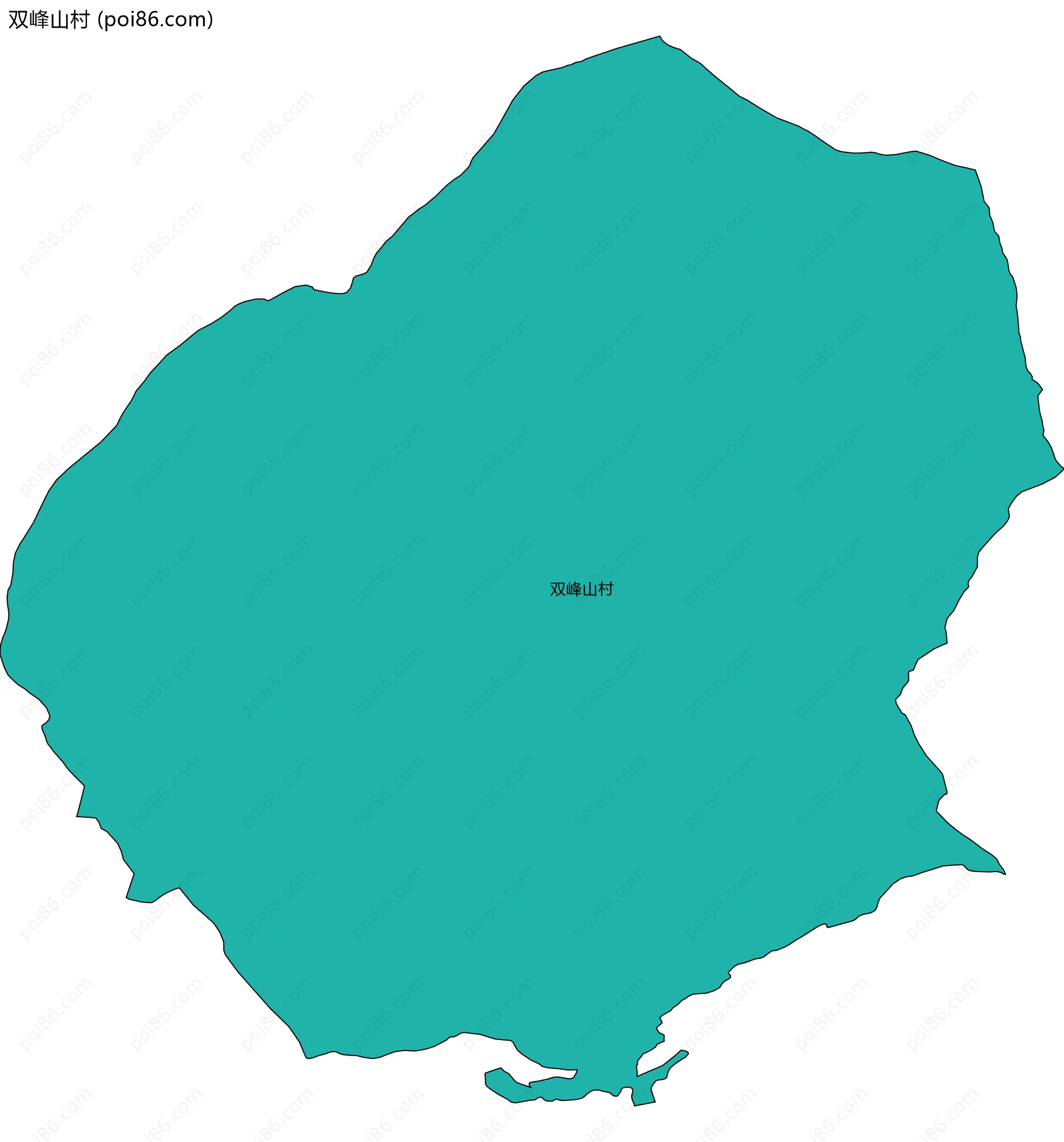双峰山村边界地图