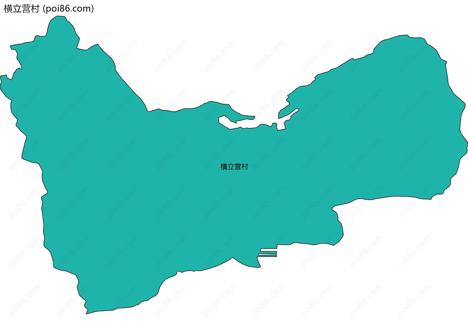 横立营村边界地图