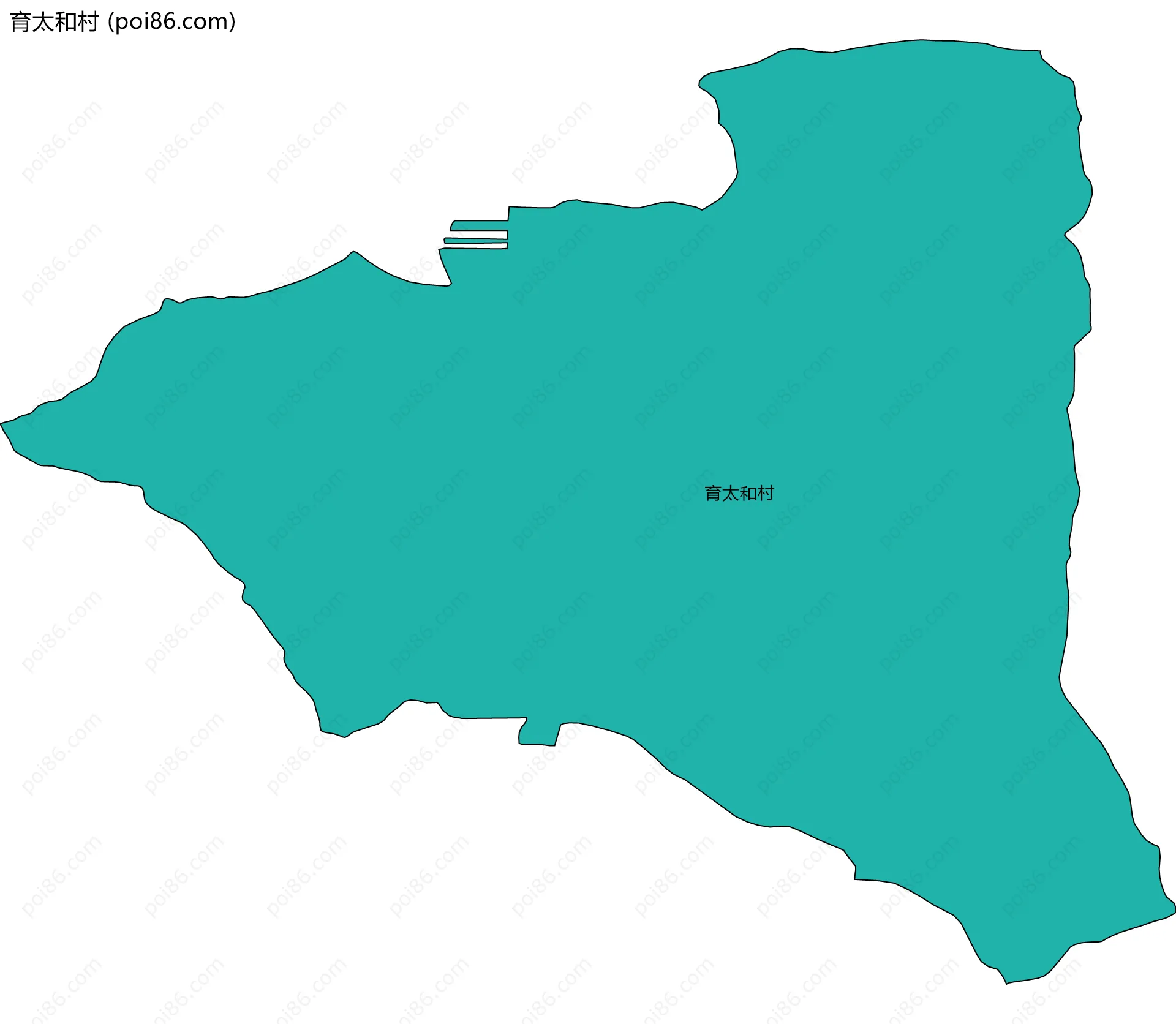 育太和村边界地图