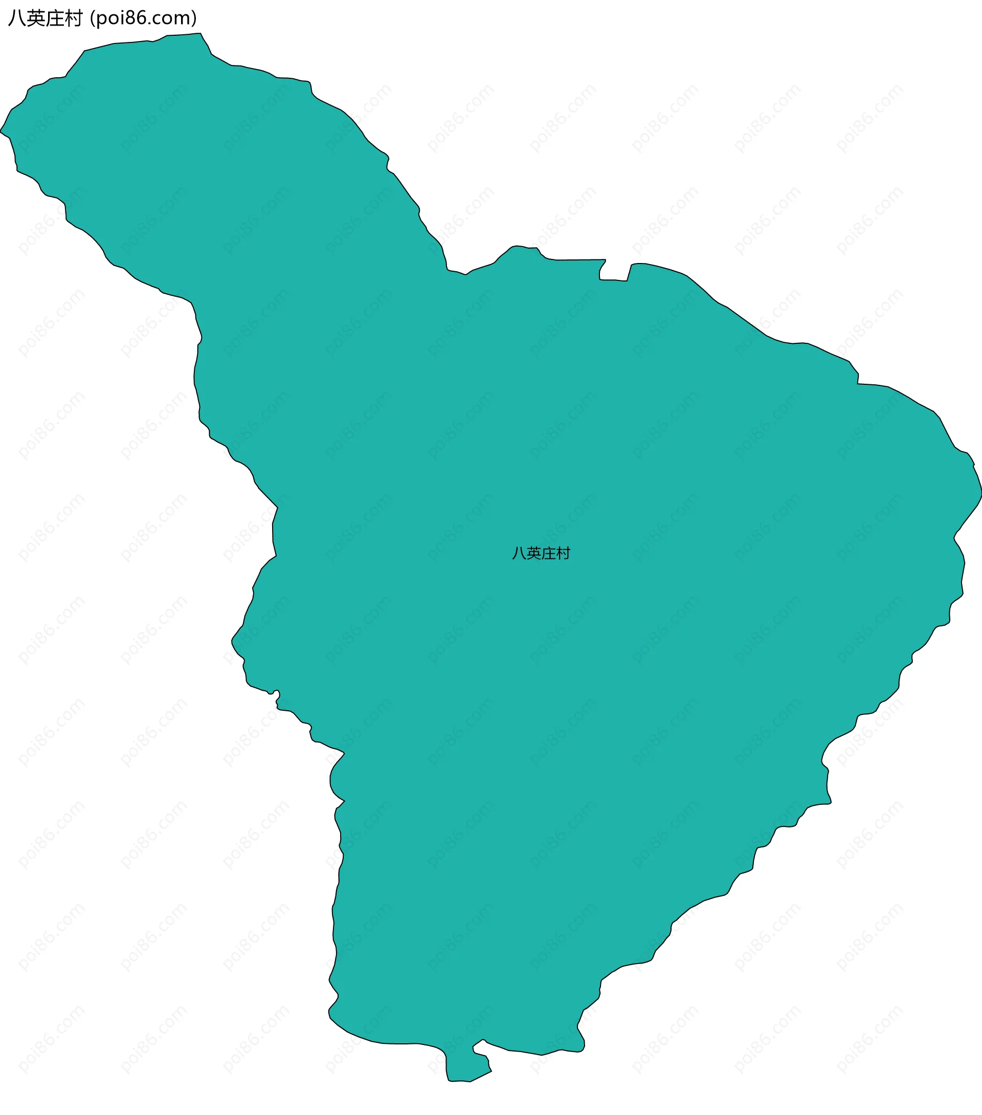 八英庄村边界地图