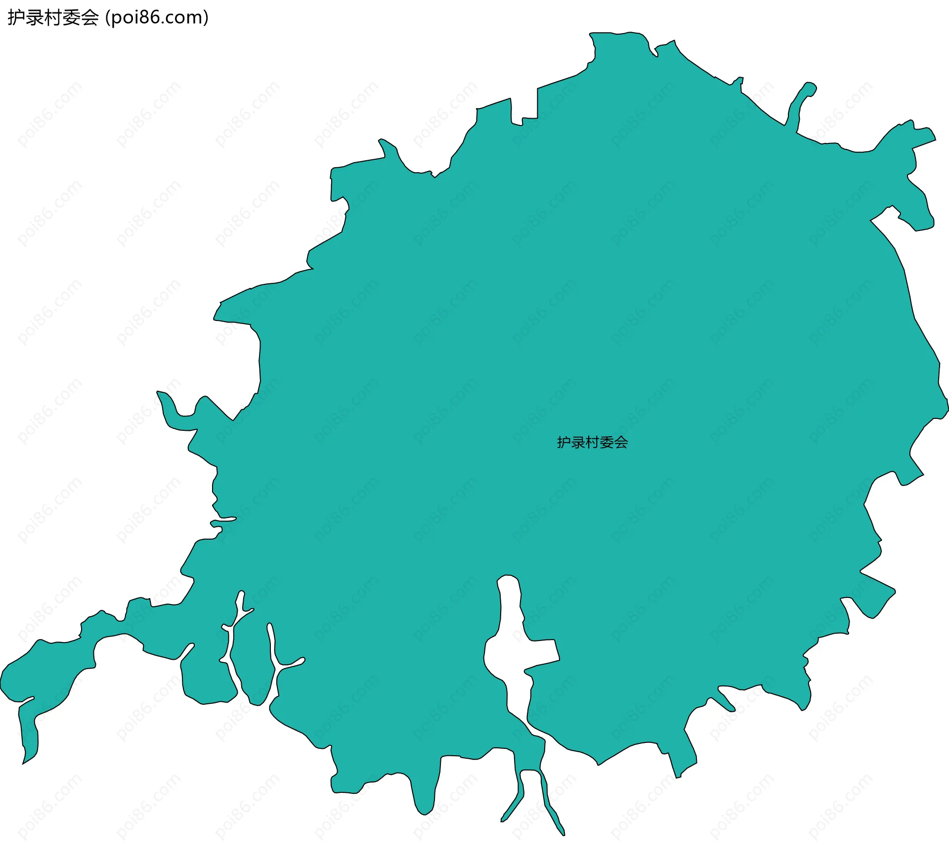 护录村委会边界地图