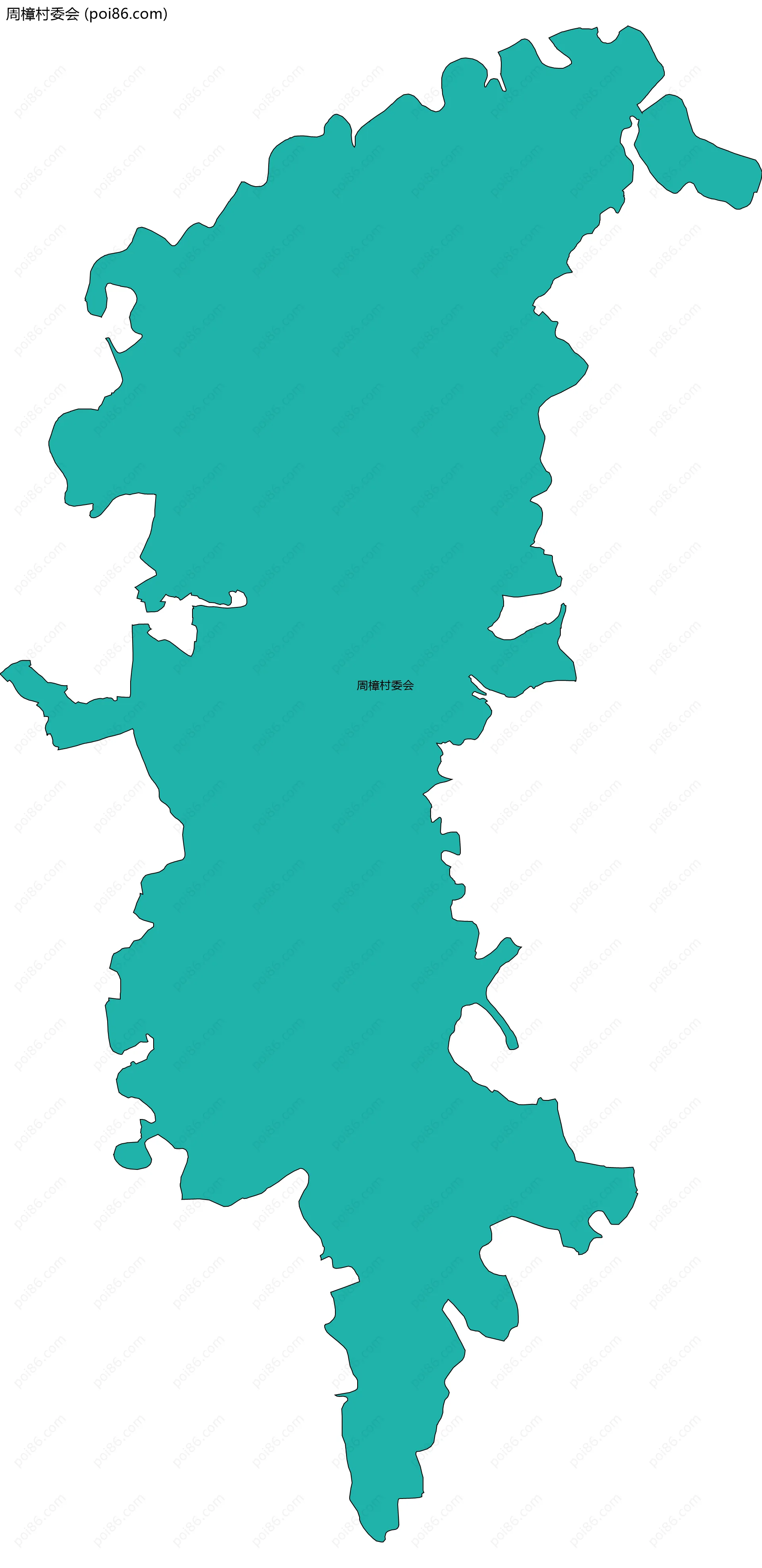 周樟村委会边界地图