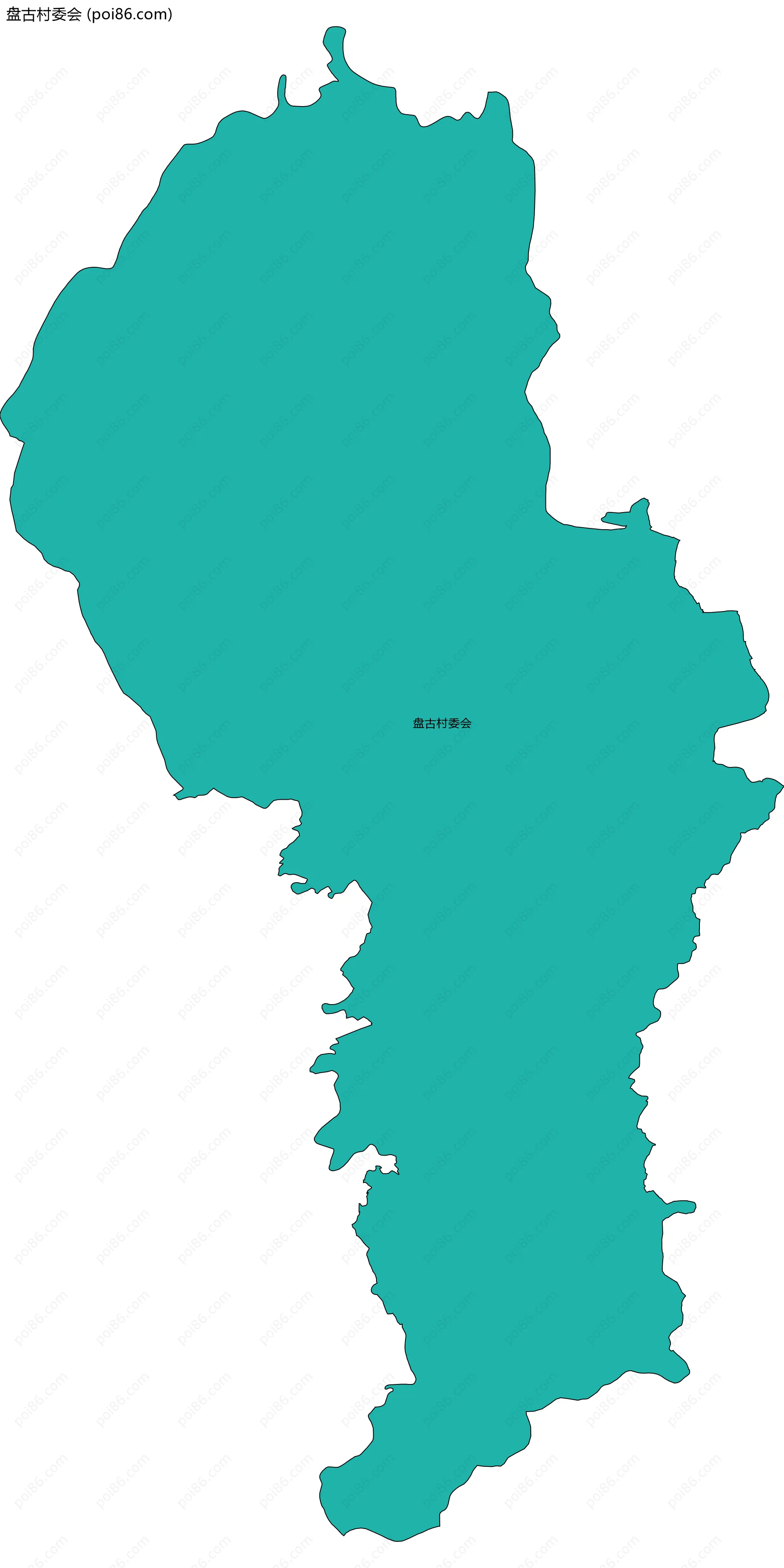 盘古村委会边界地图