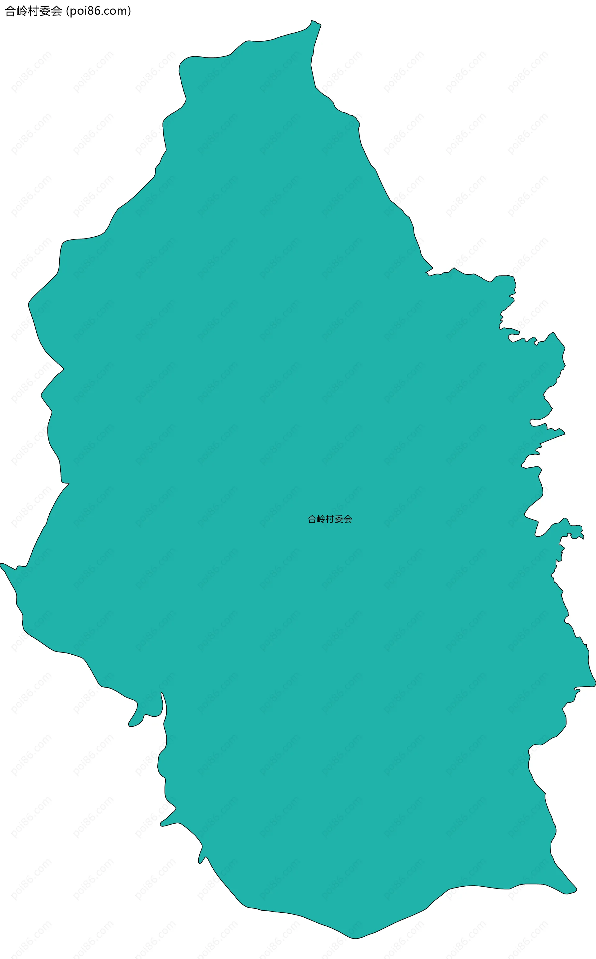 合岭村委会边界地图