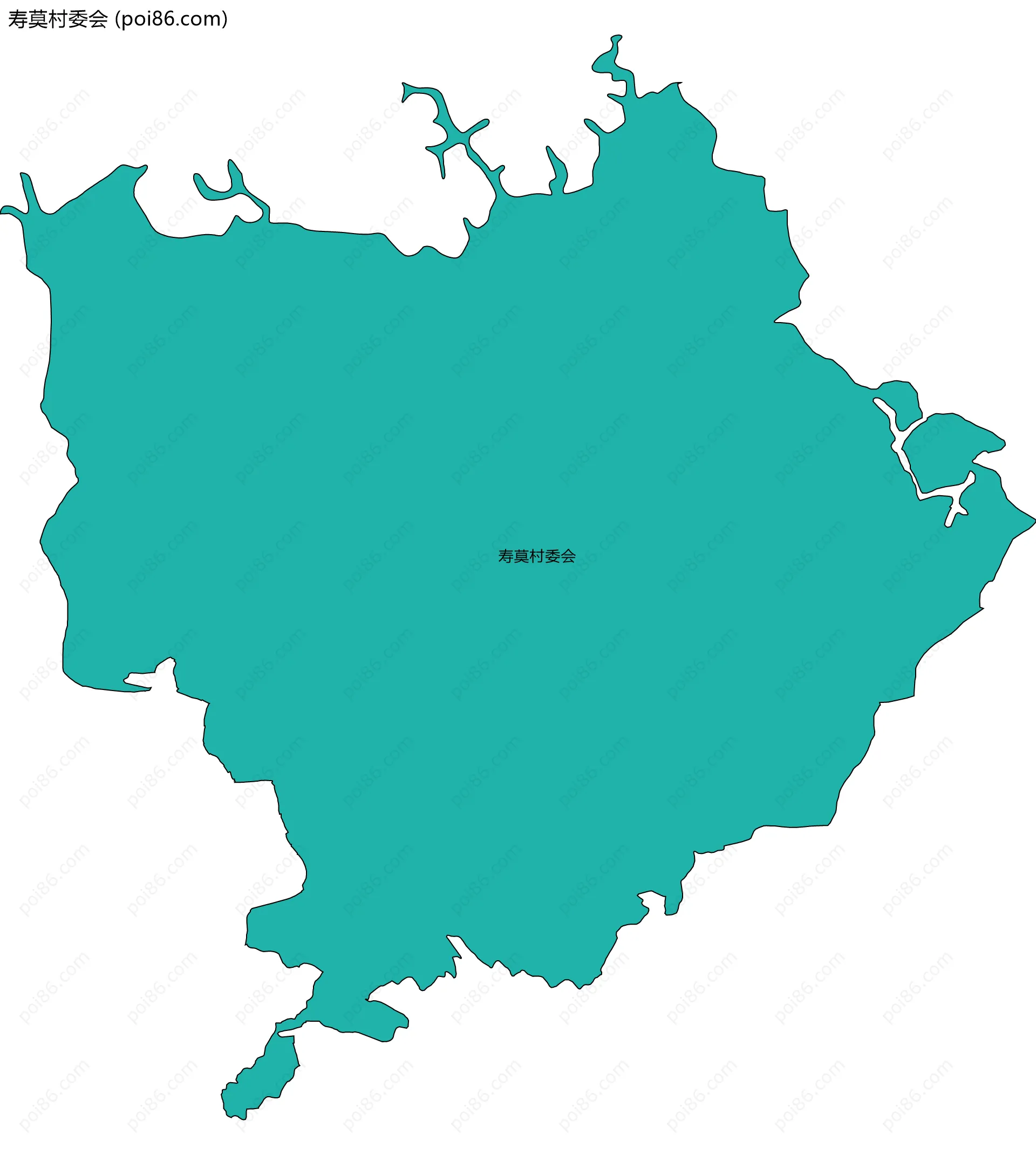 寿莫村委会边界地图