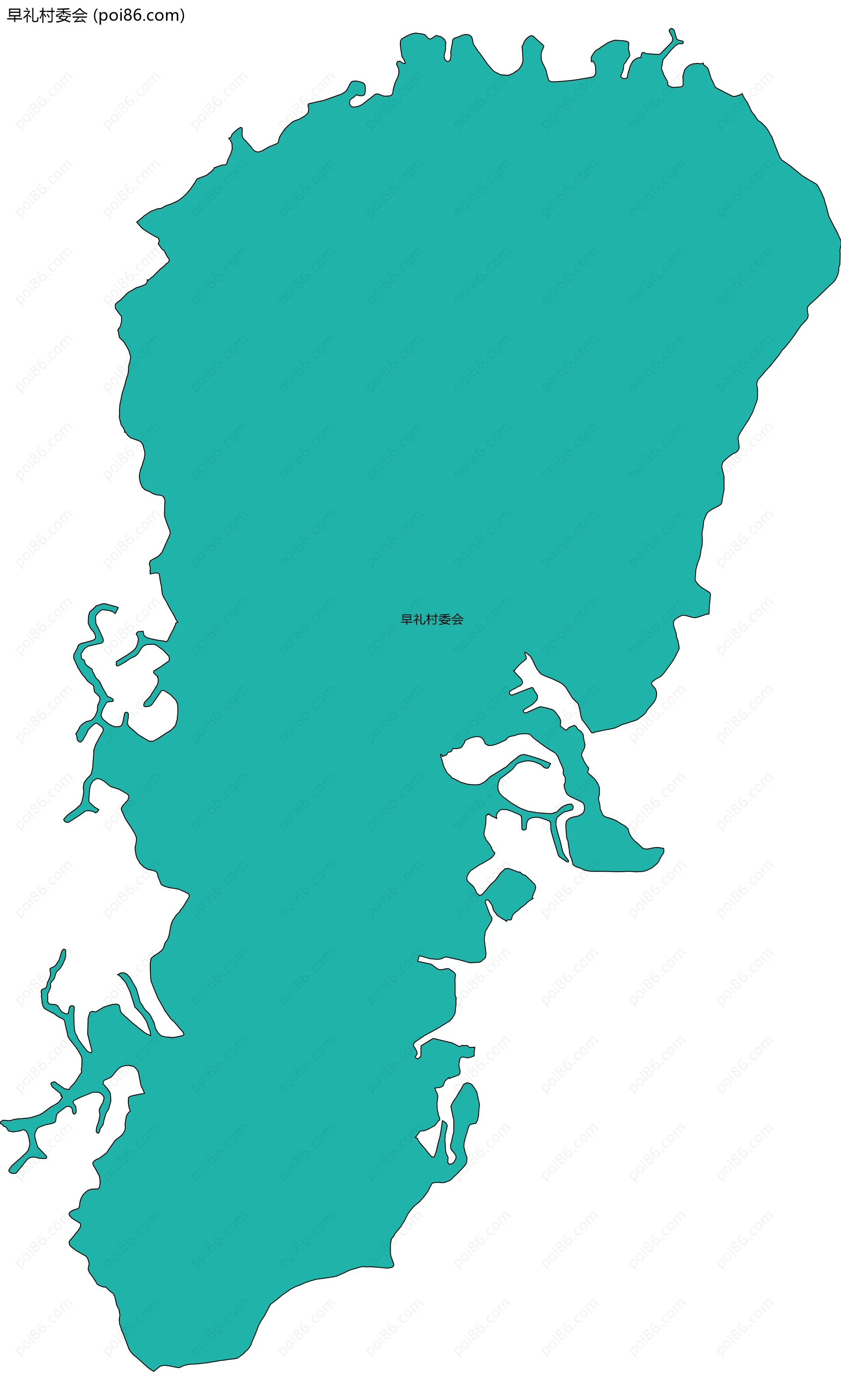 早礼村委会边界地图