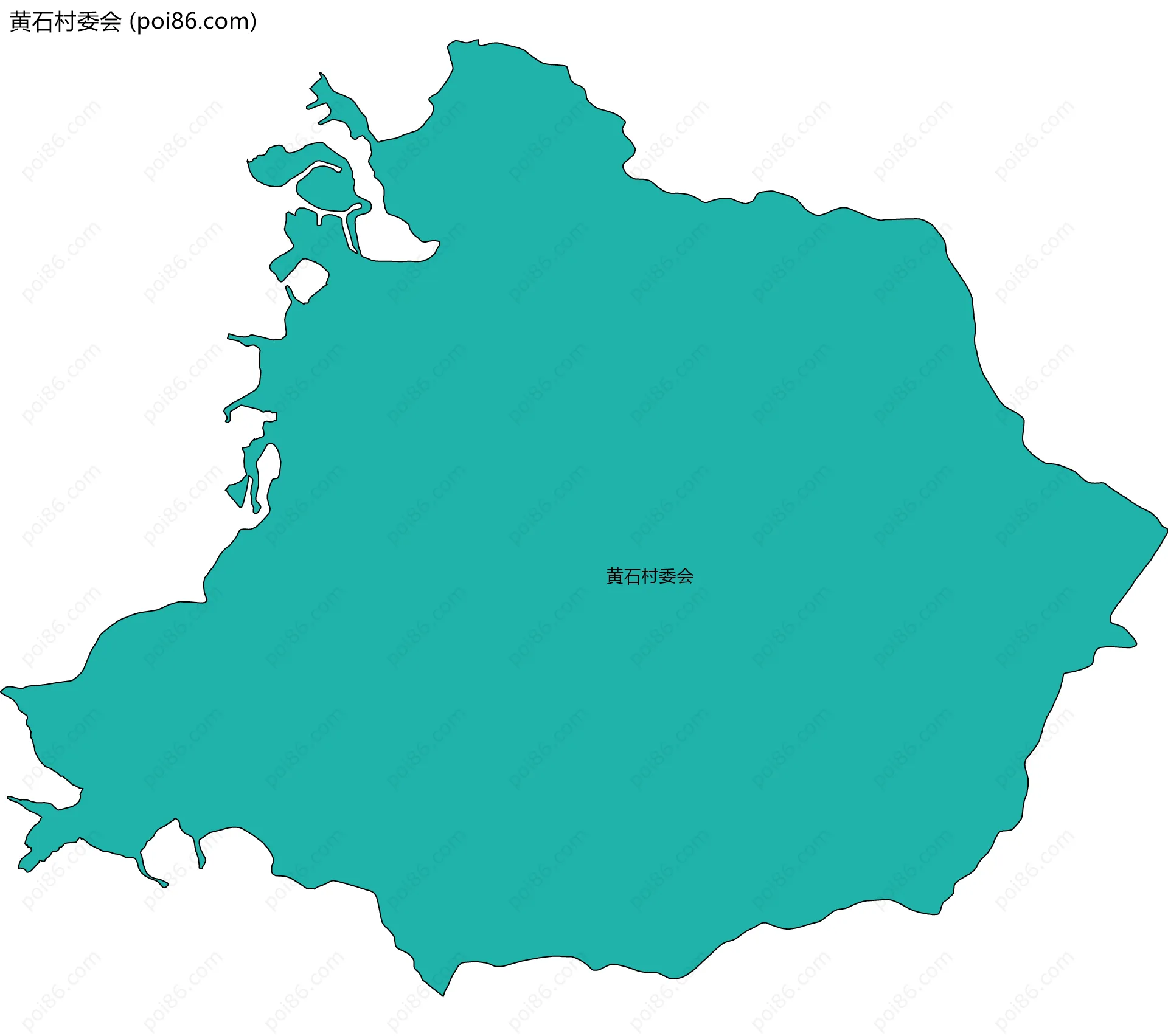 黄石村委会边界地图
