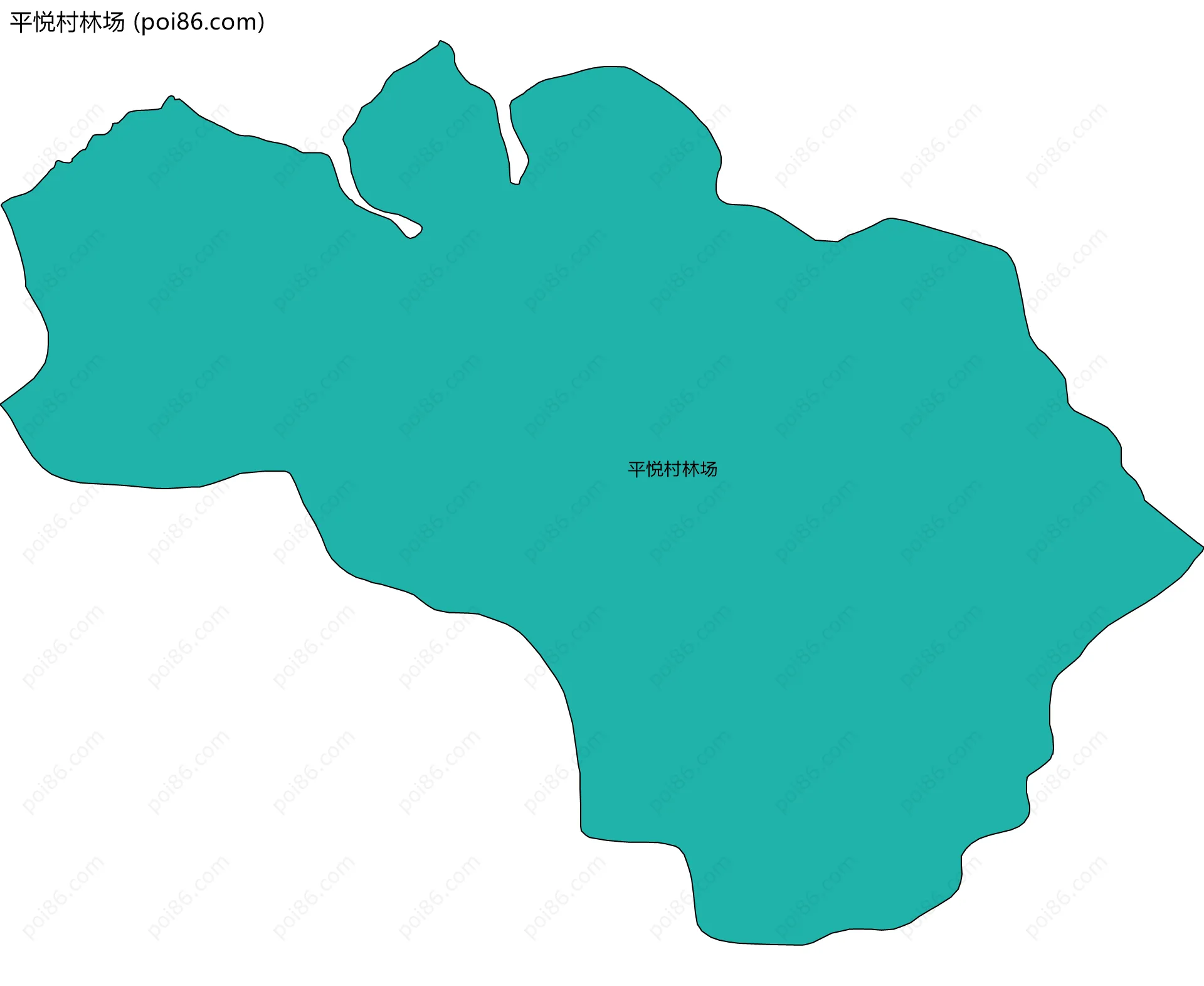 平悦村林场边界地图