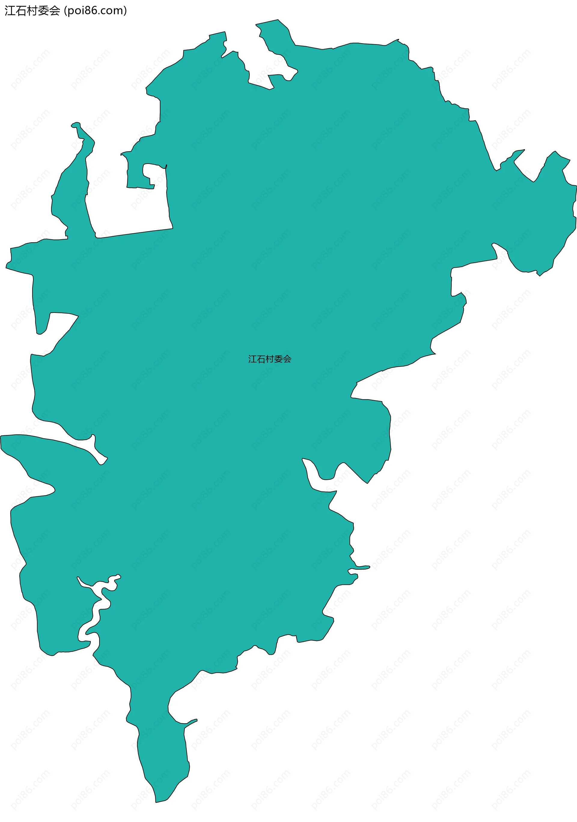 江石村委会边界地图