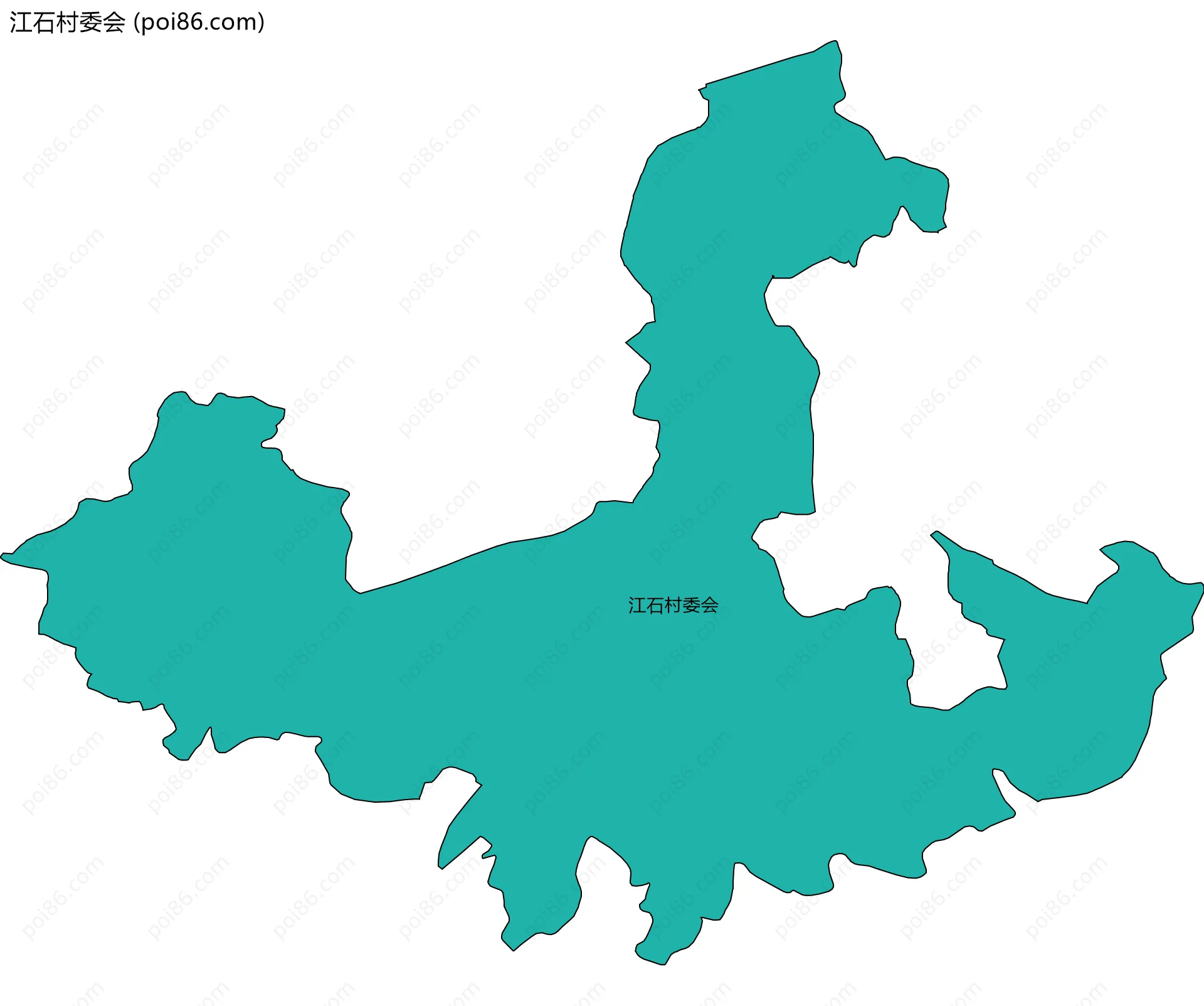 江石村委会边界地图