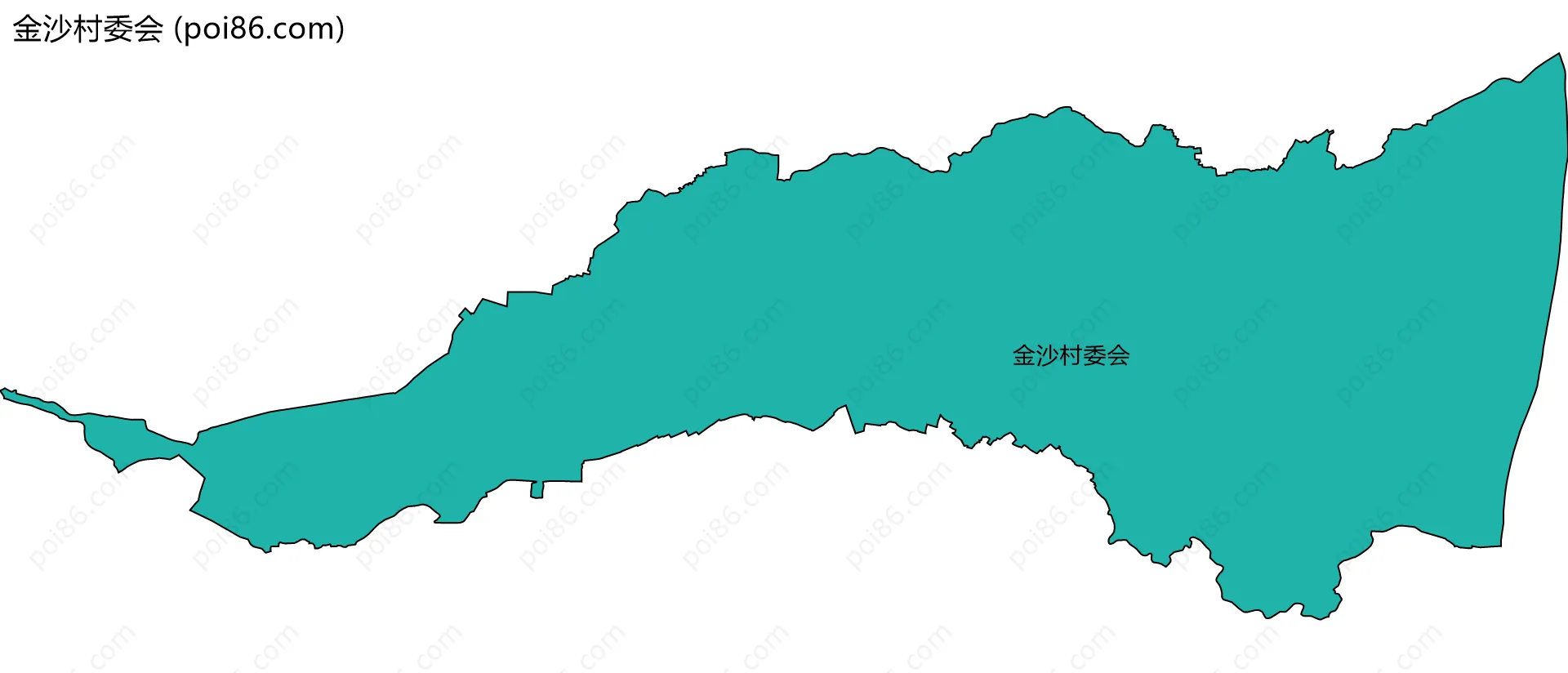 金沙村委会边界地图