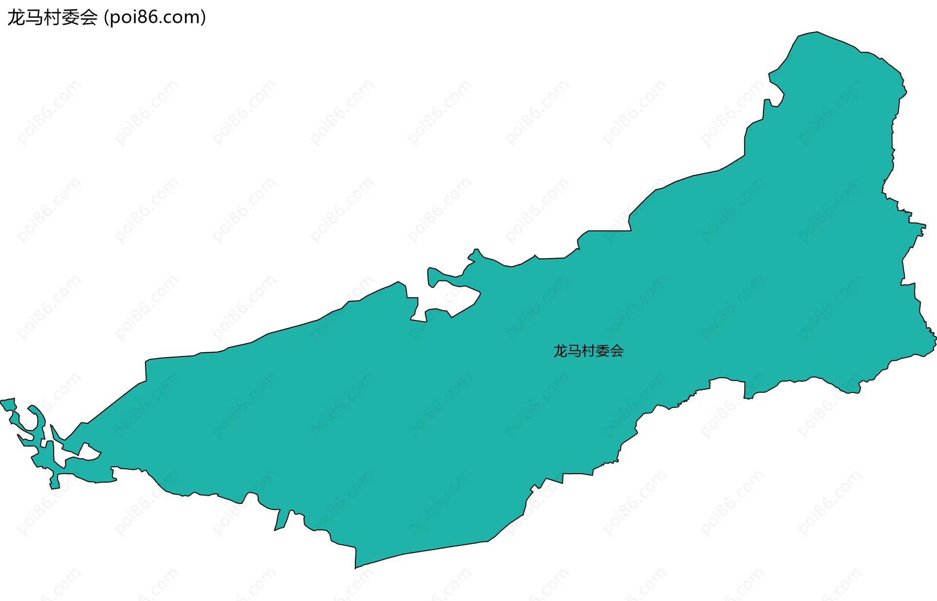 龙马村委会边界地图