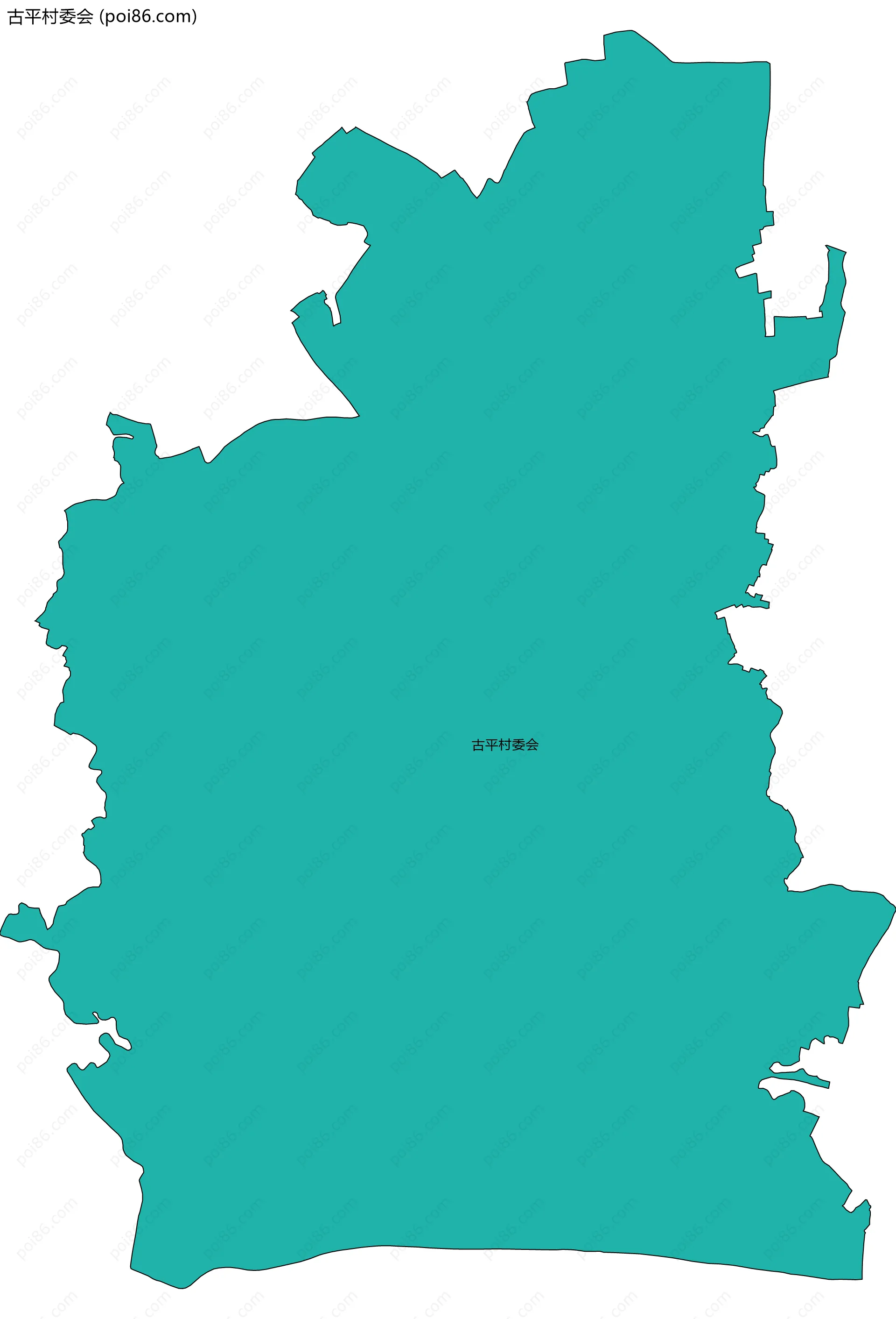 古平村委会边界地图