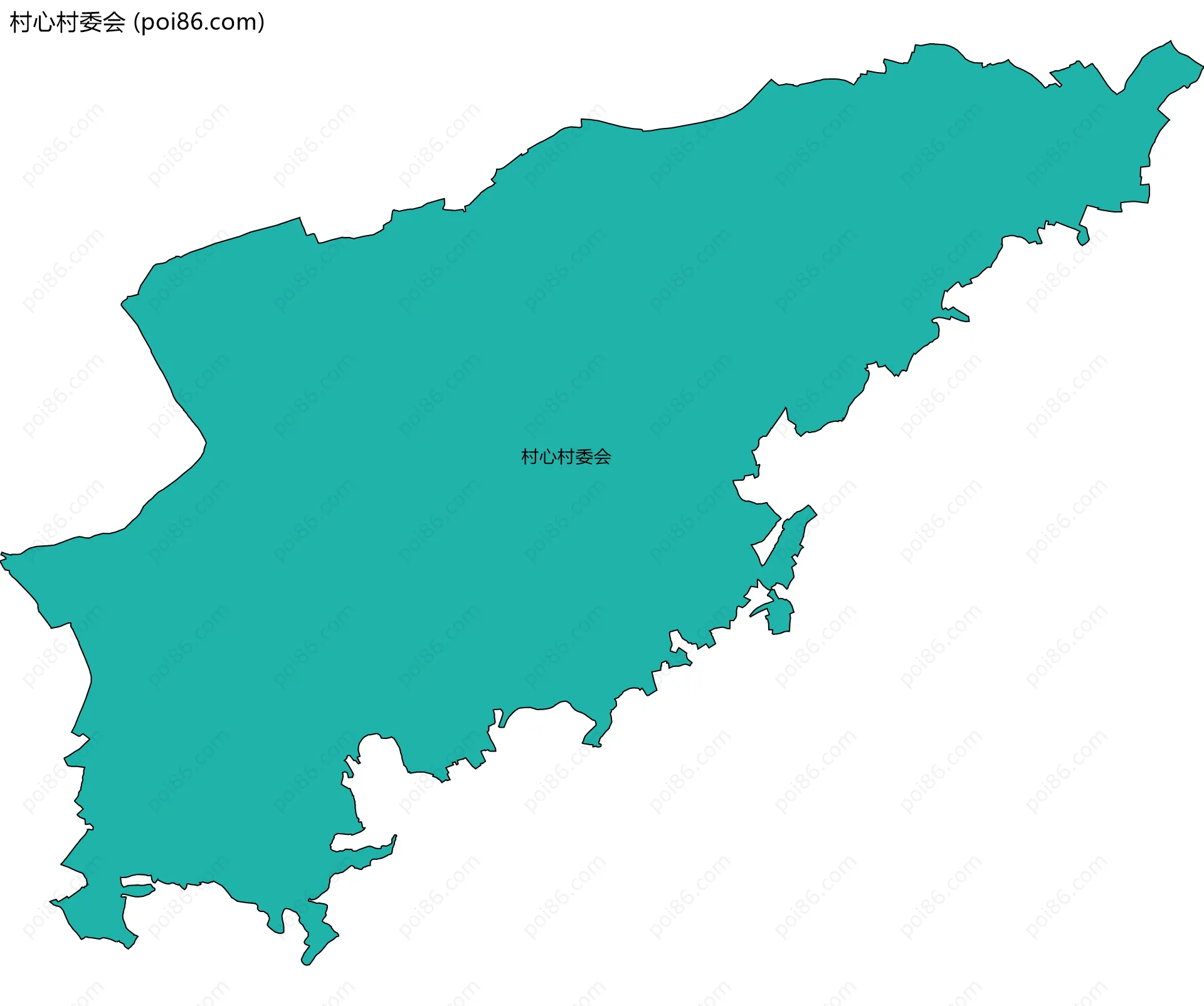 村心村委会边界地图