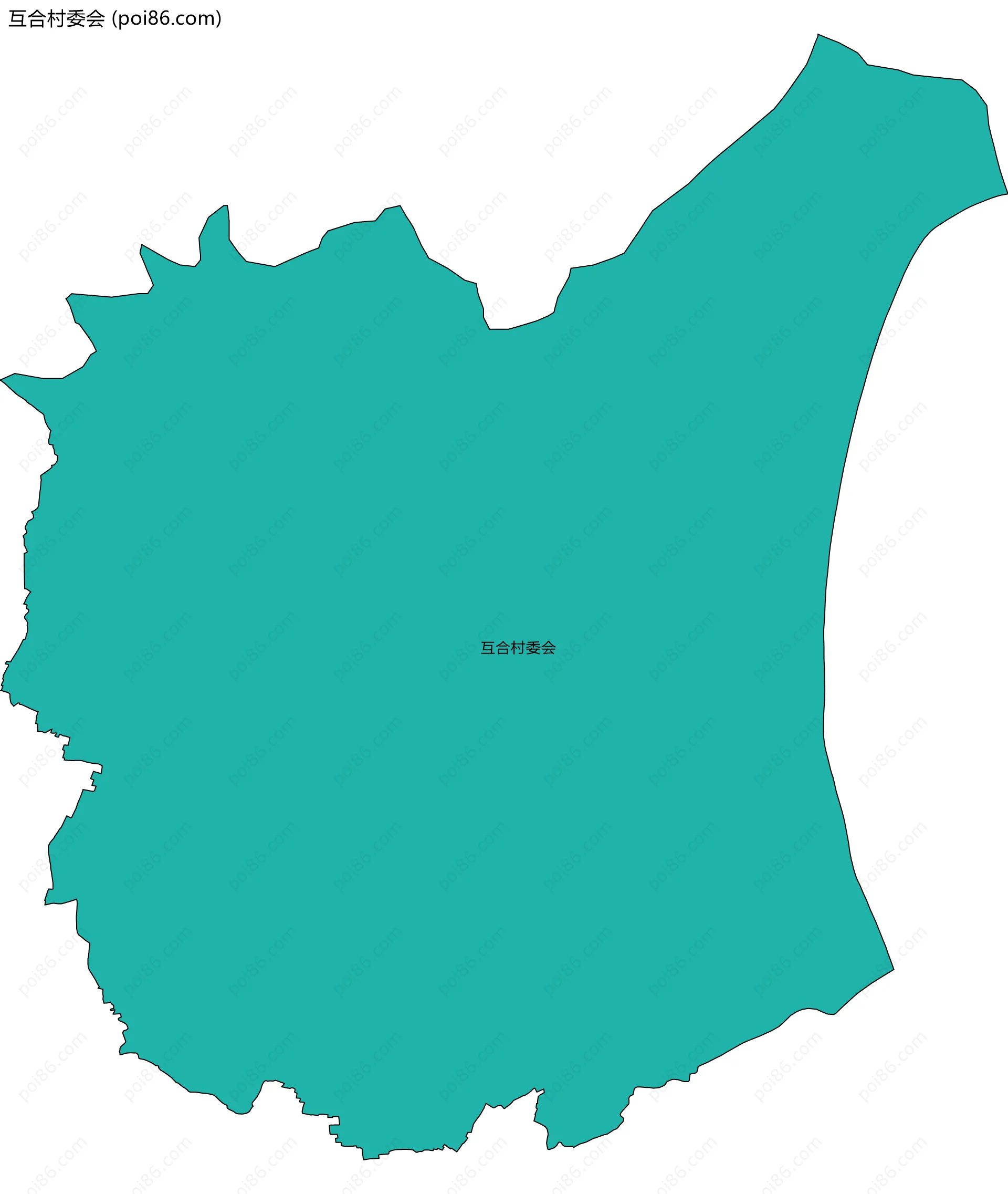 互合村委会边界地图