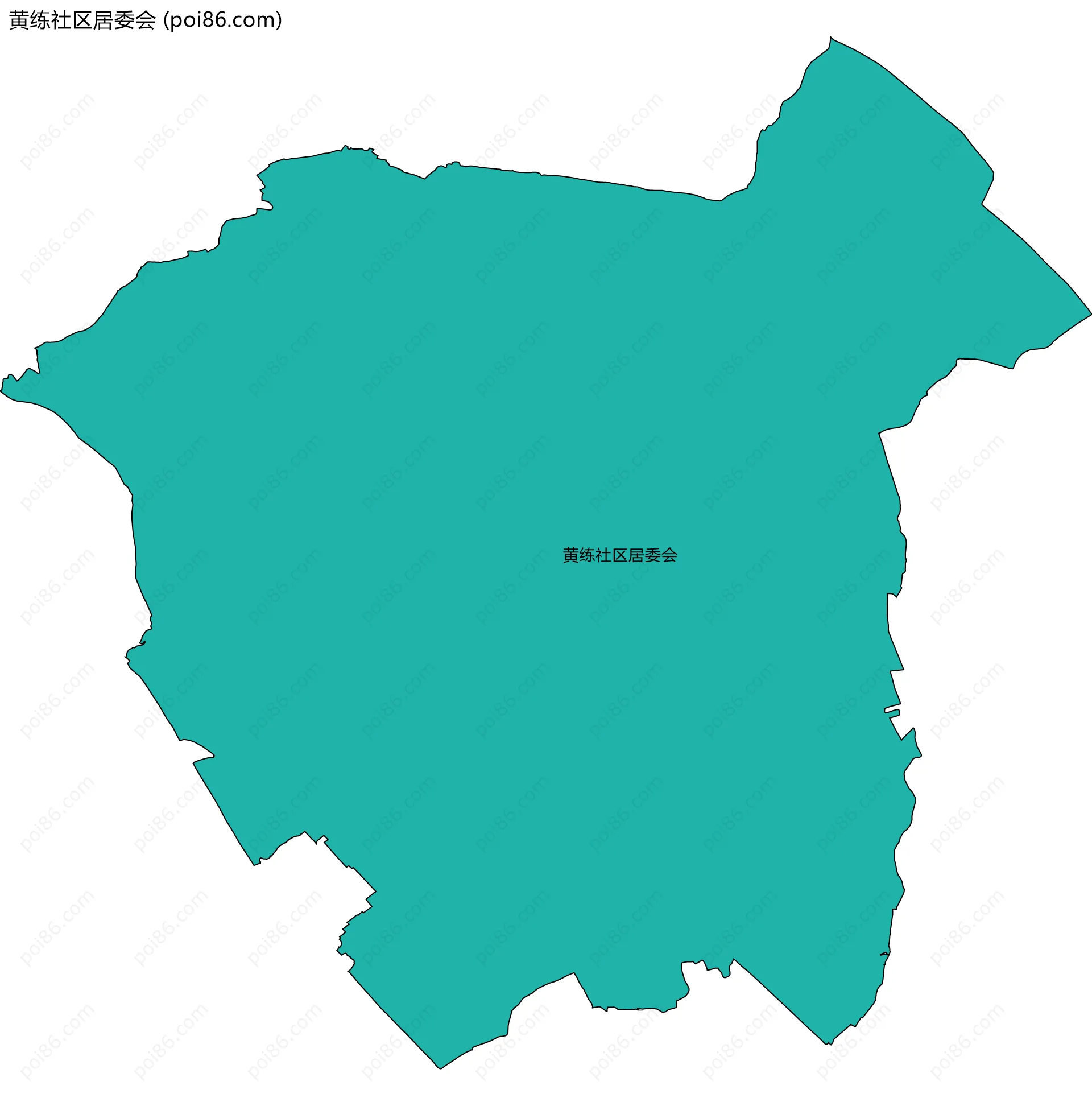 黄练社区居委会边界地图