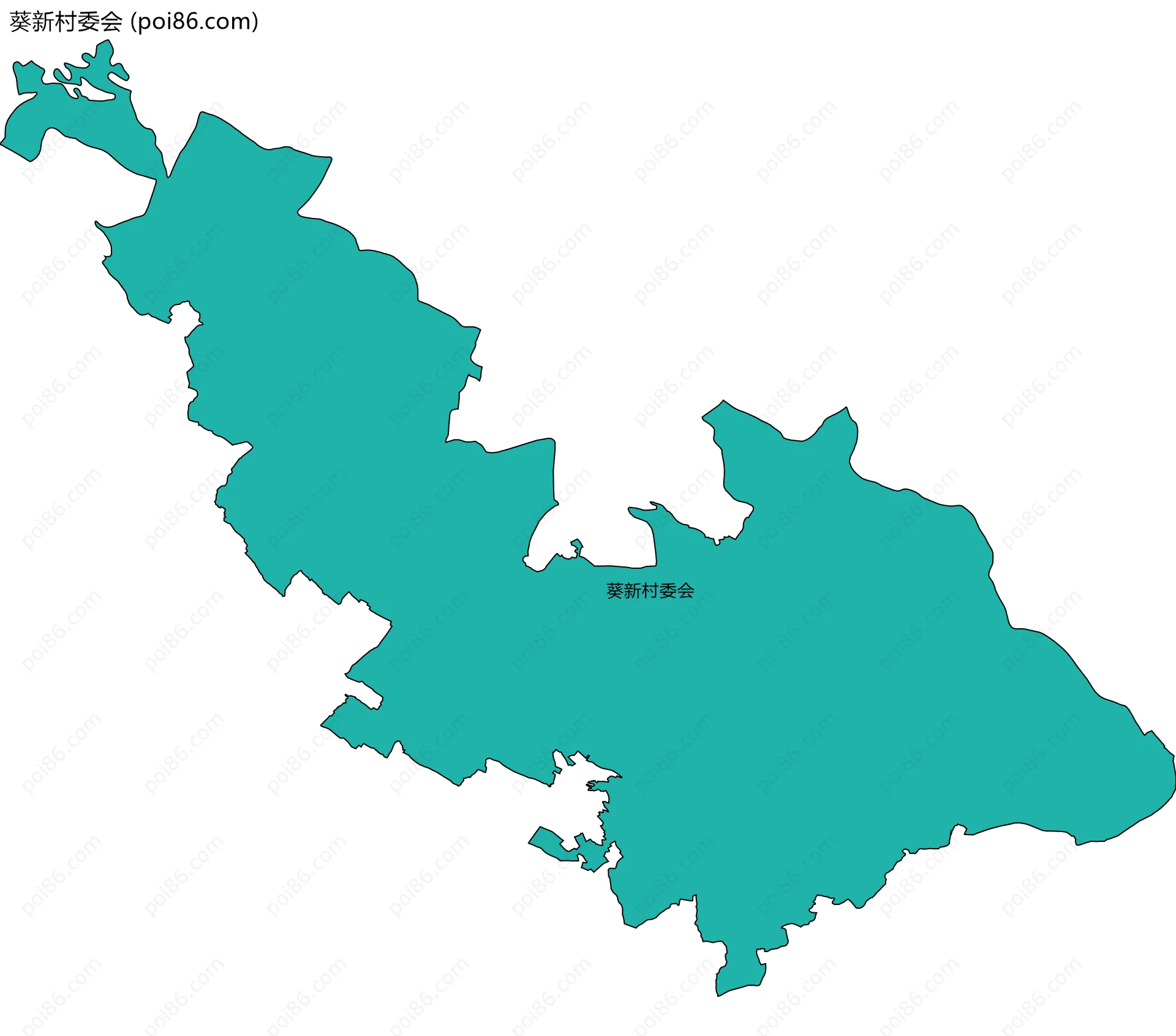 葵新村委会边界地图