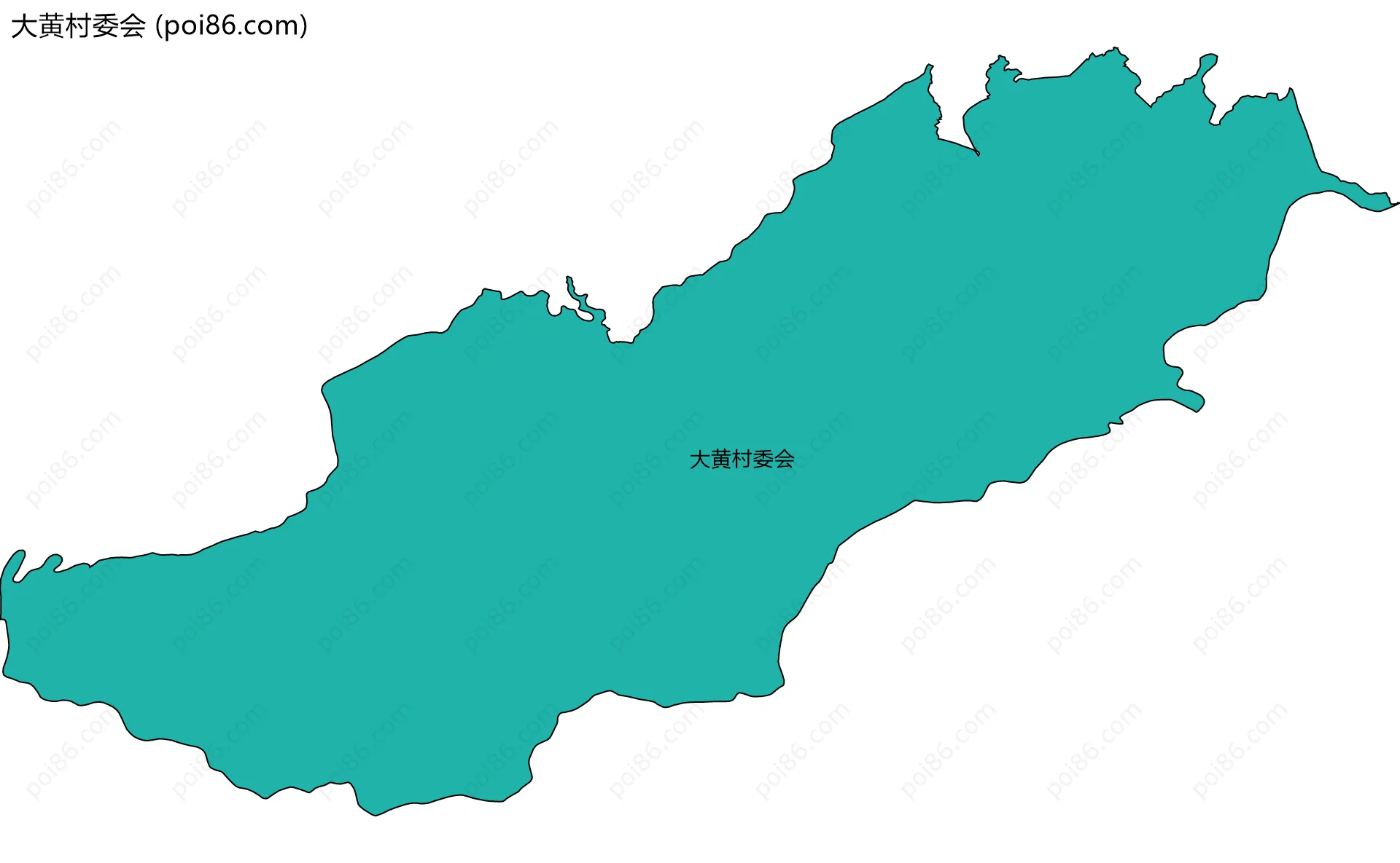 大黄村委会边界地图