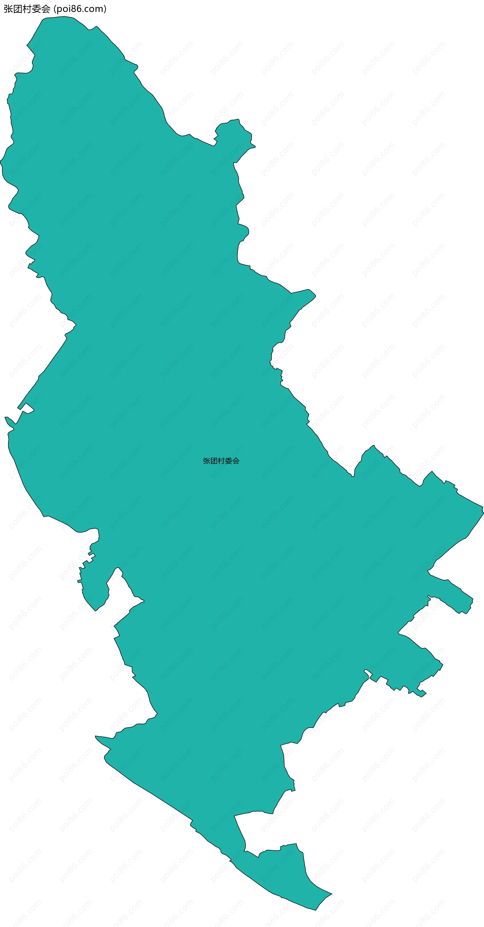 张团村委会边界地图