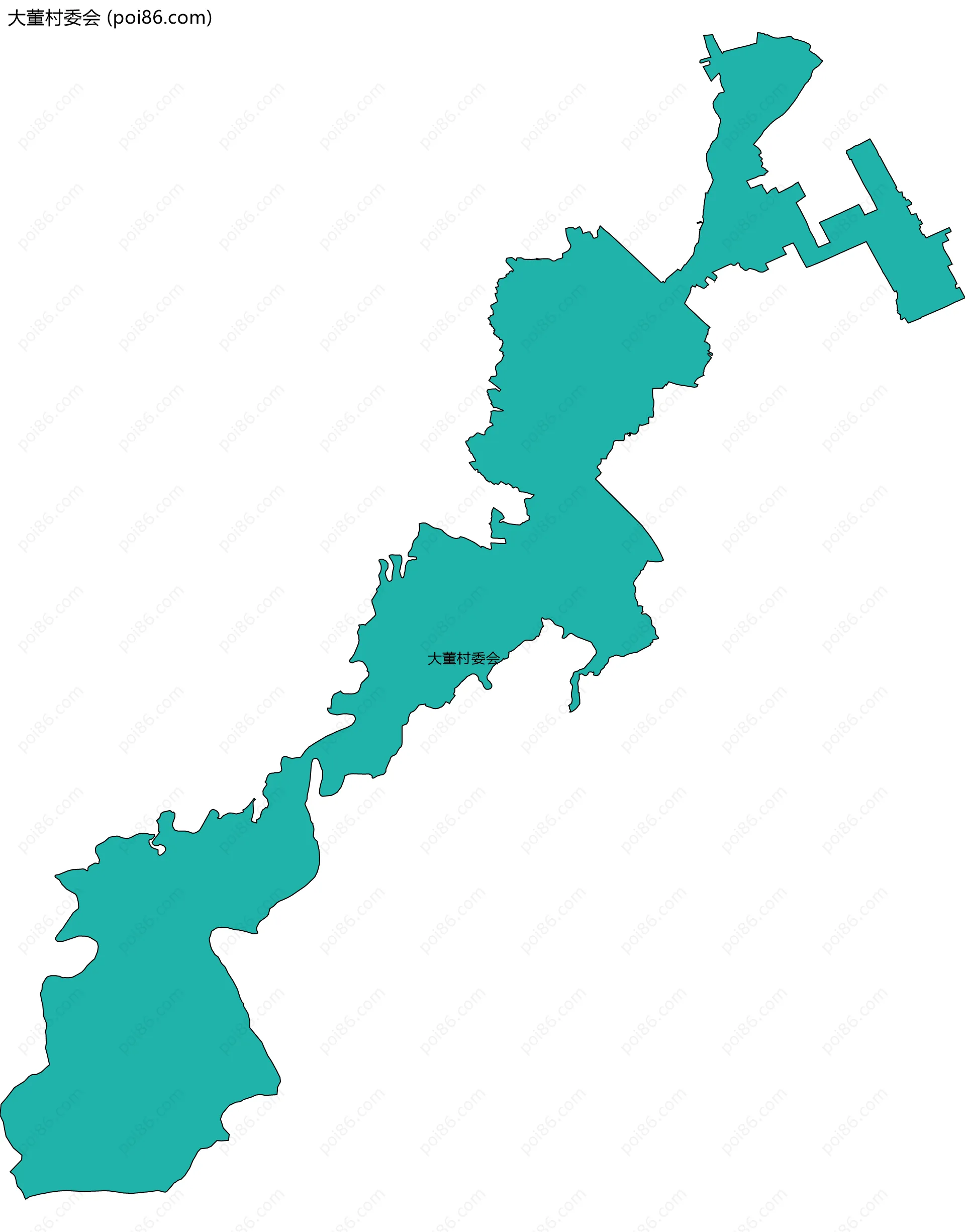 大董村委会边界地图