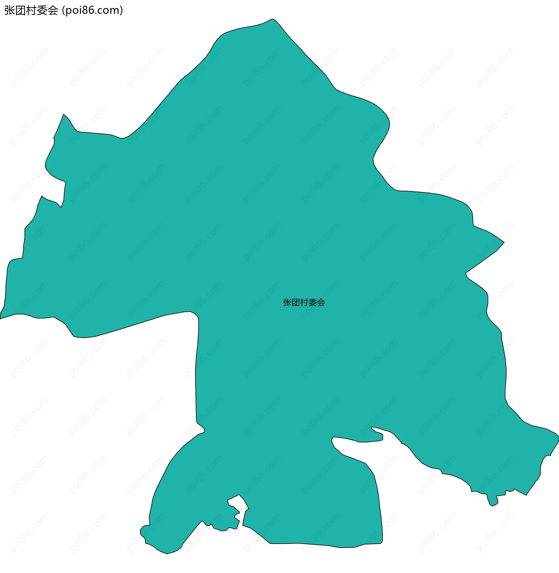 张团村委会边界地图