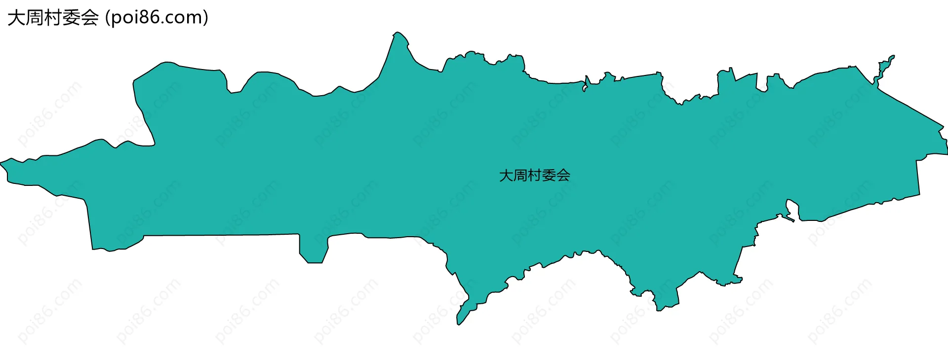 大周村委会边界地图