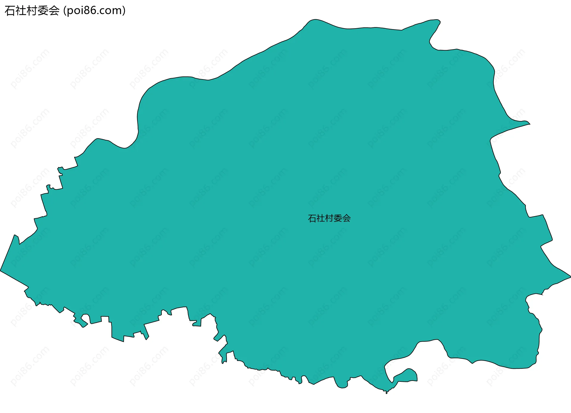 石社村委会边界地图