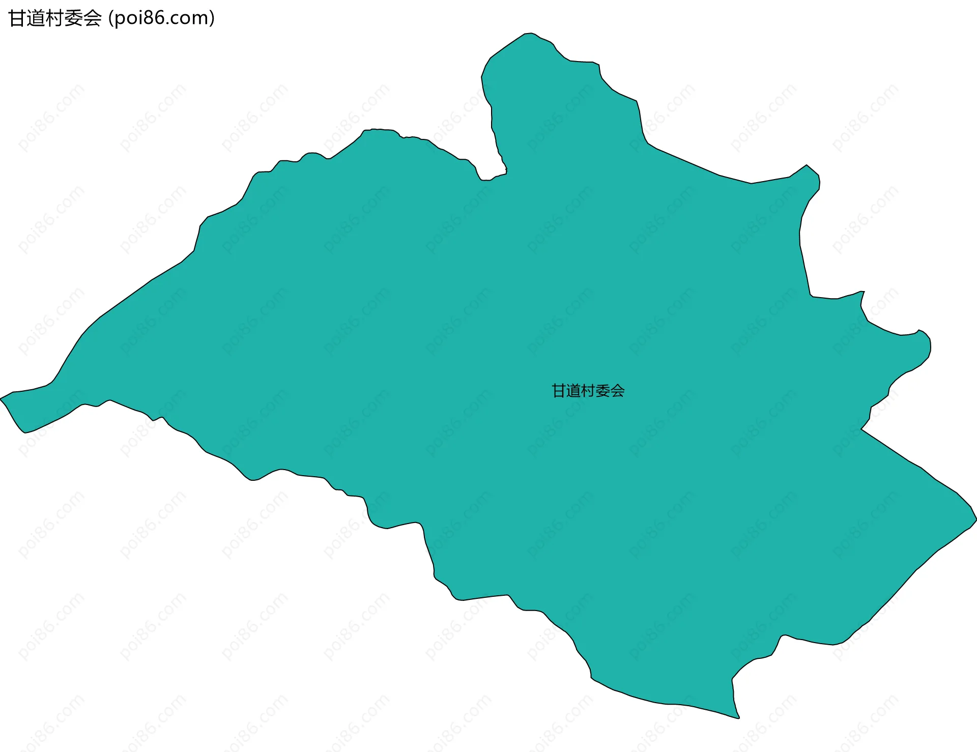 甘道村委会边界地图