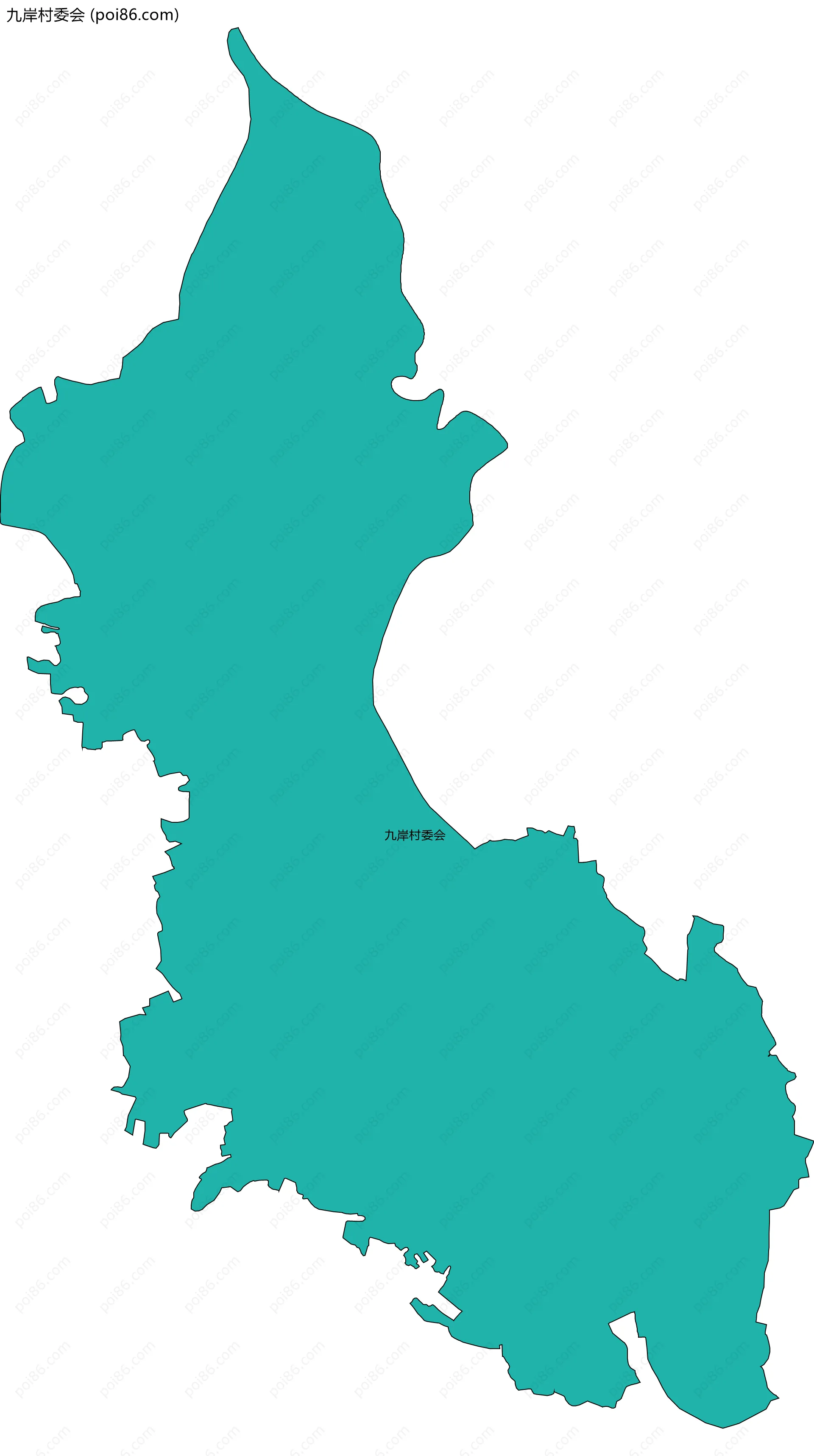 九岸村委会边界地图