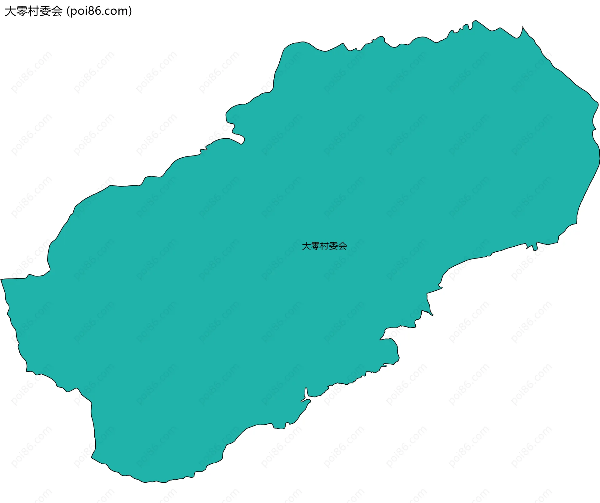 大零村委会边界地图