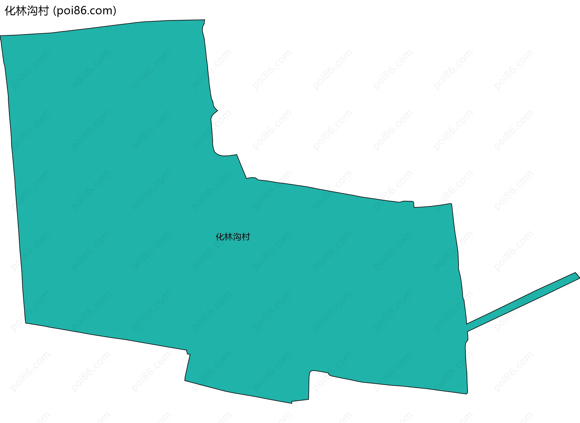 化林沟村边界地图