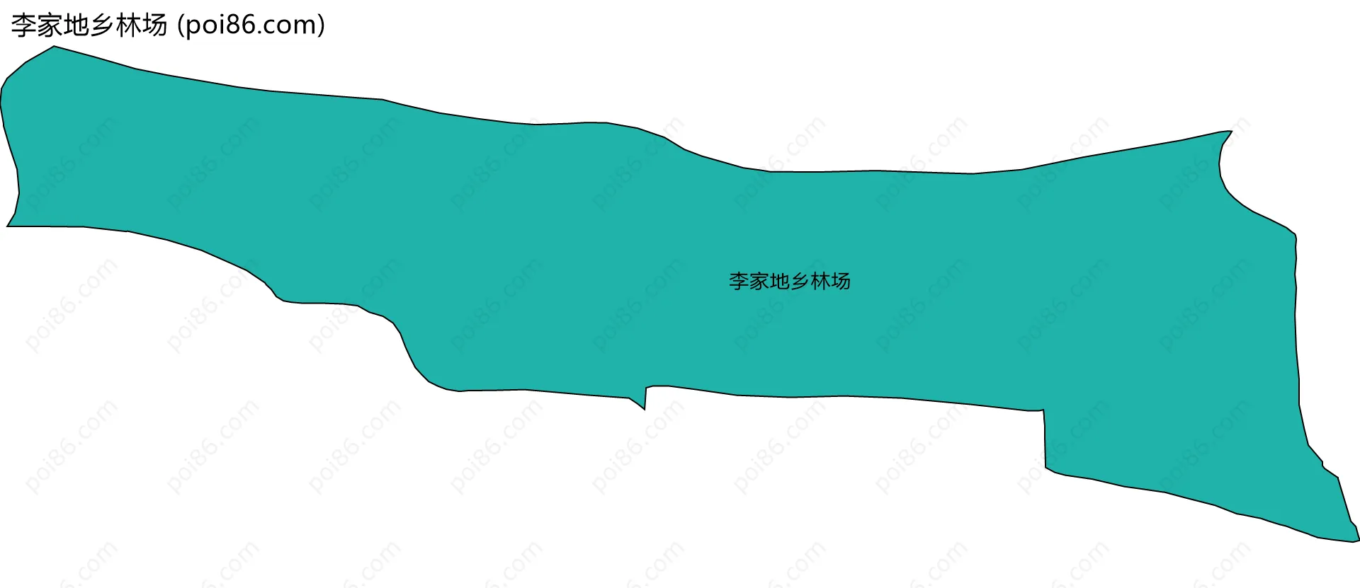 李家地乡林场边界地图