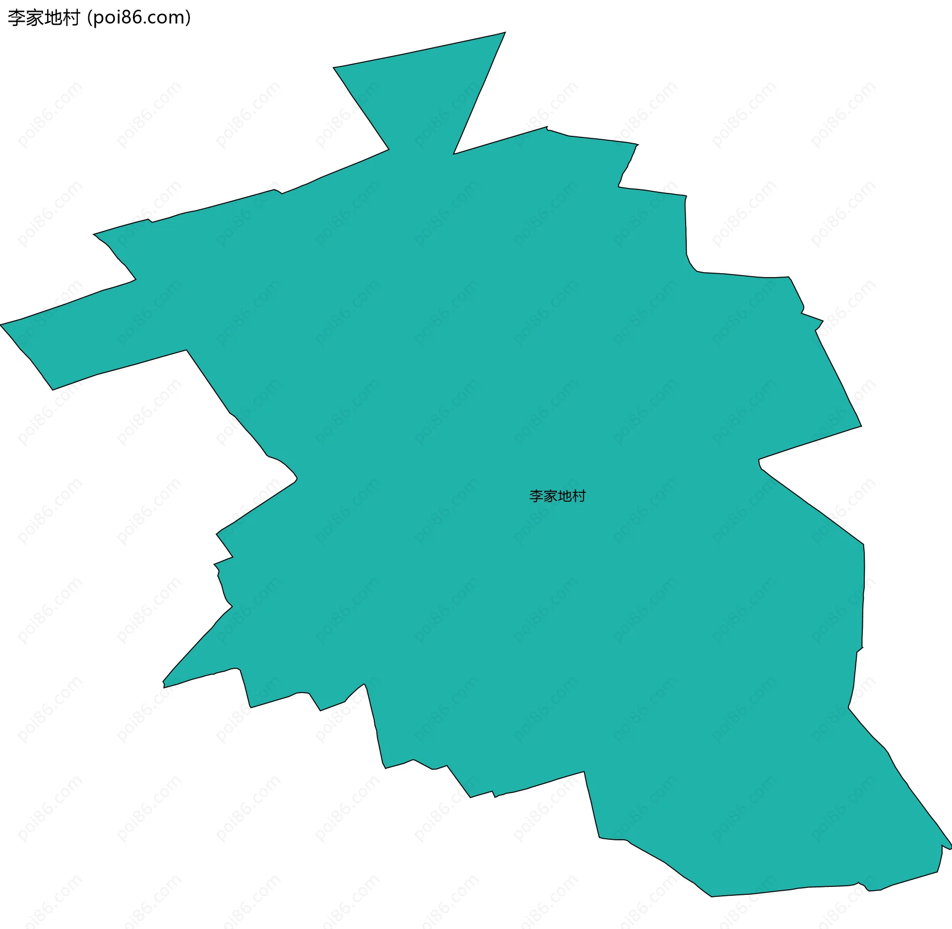 李家地村边界地图