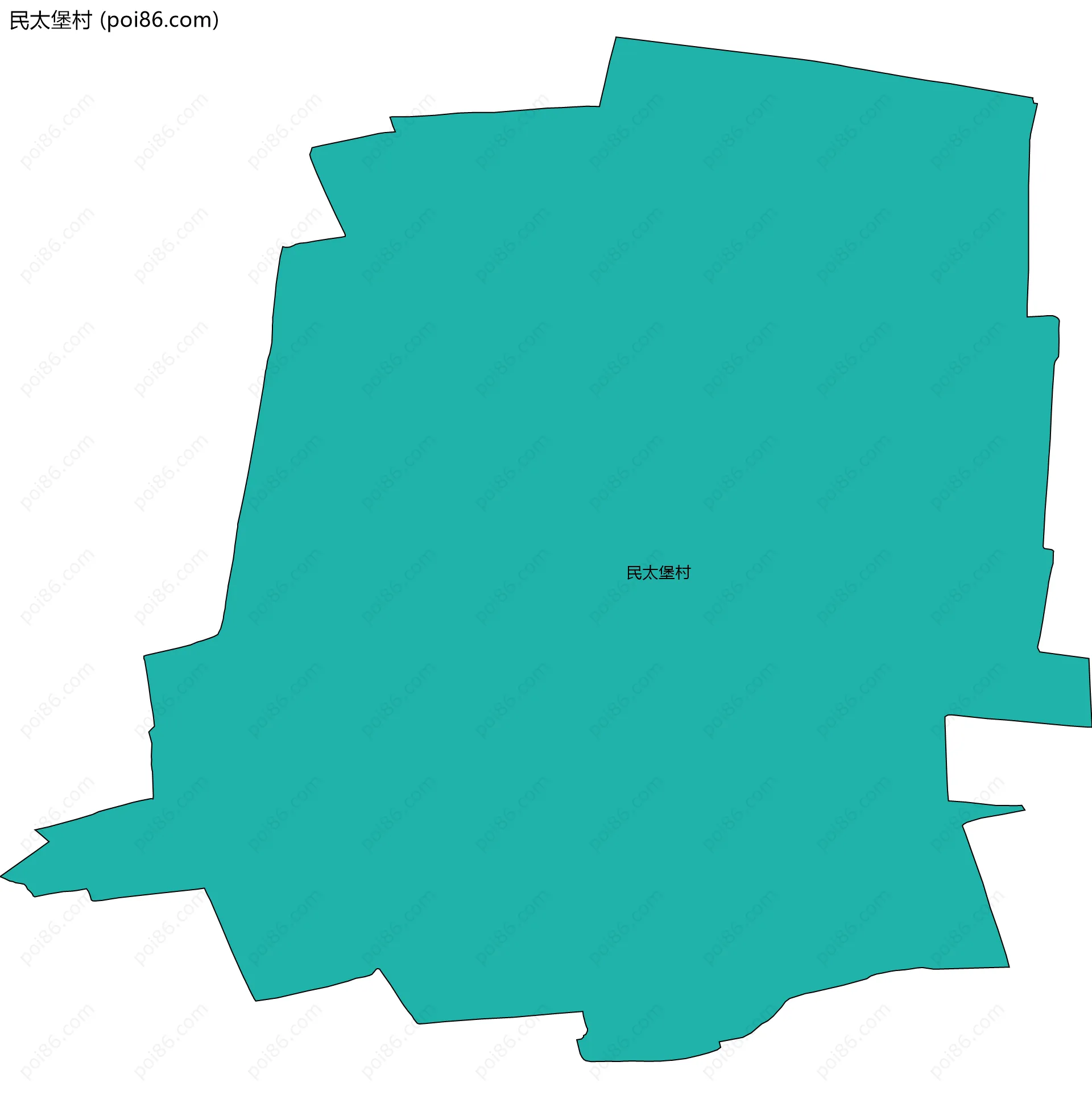 民太堡村边界地图