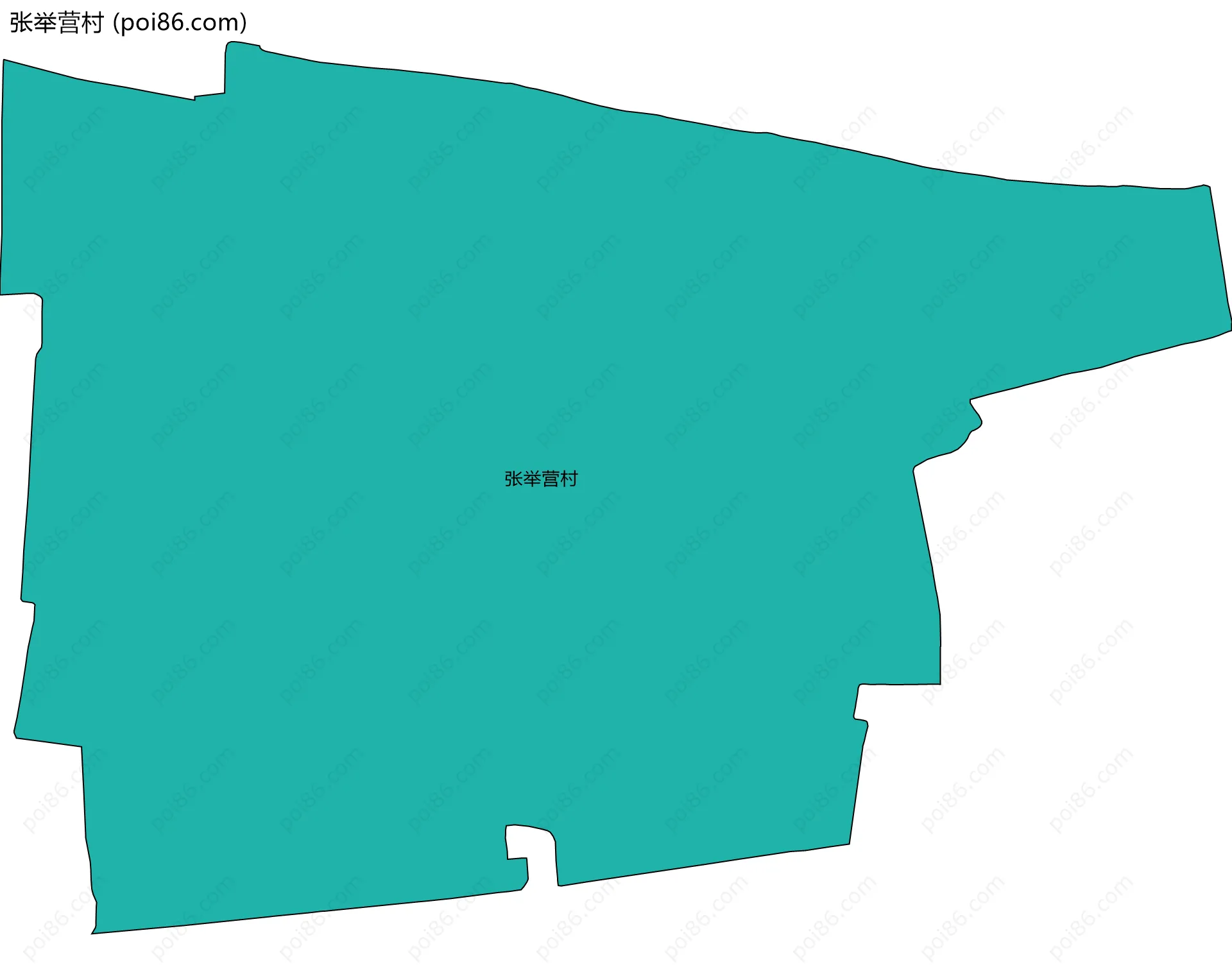 张举营村边界地图