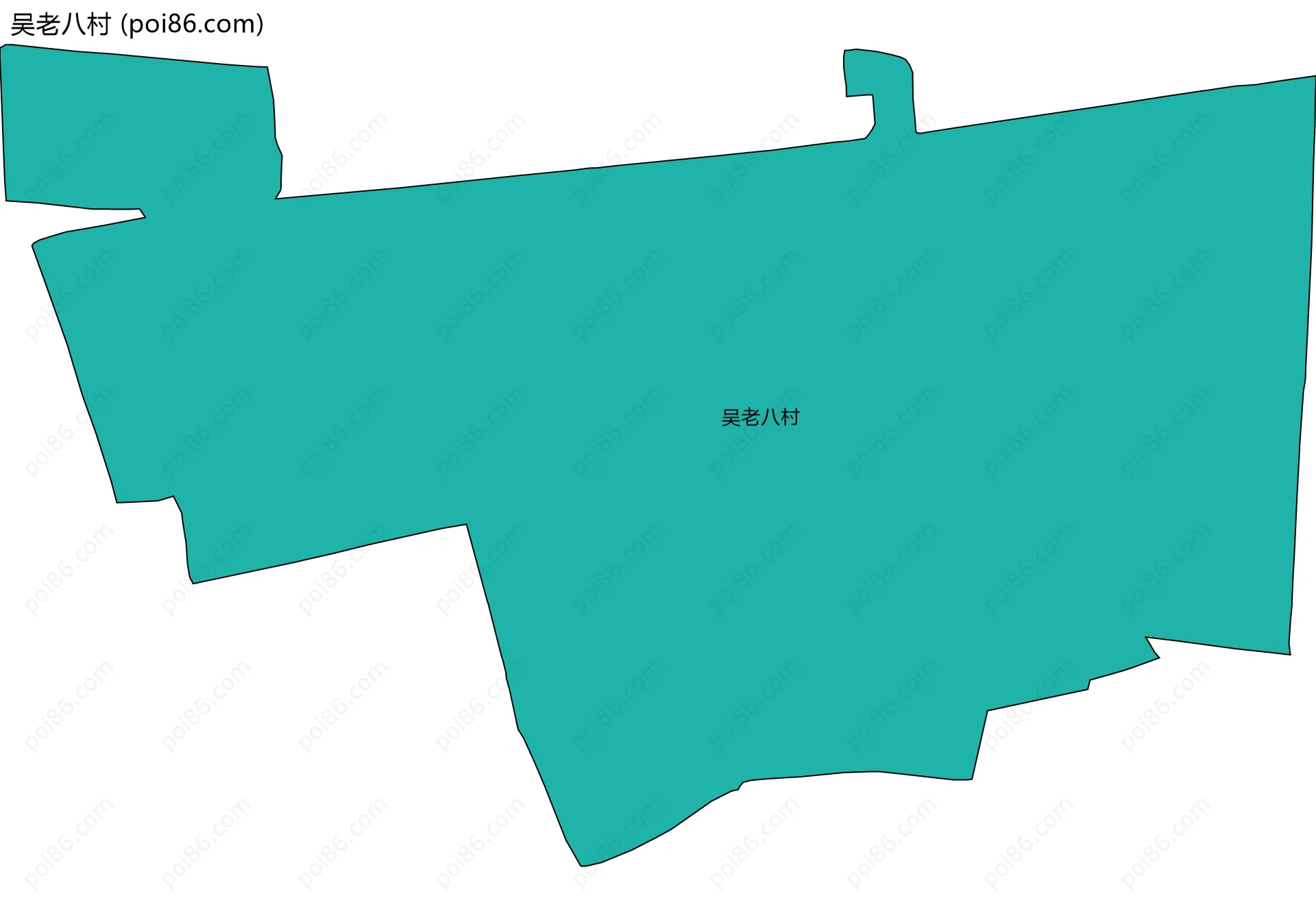 吴老八村边界地图