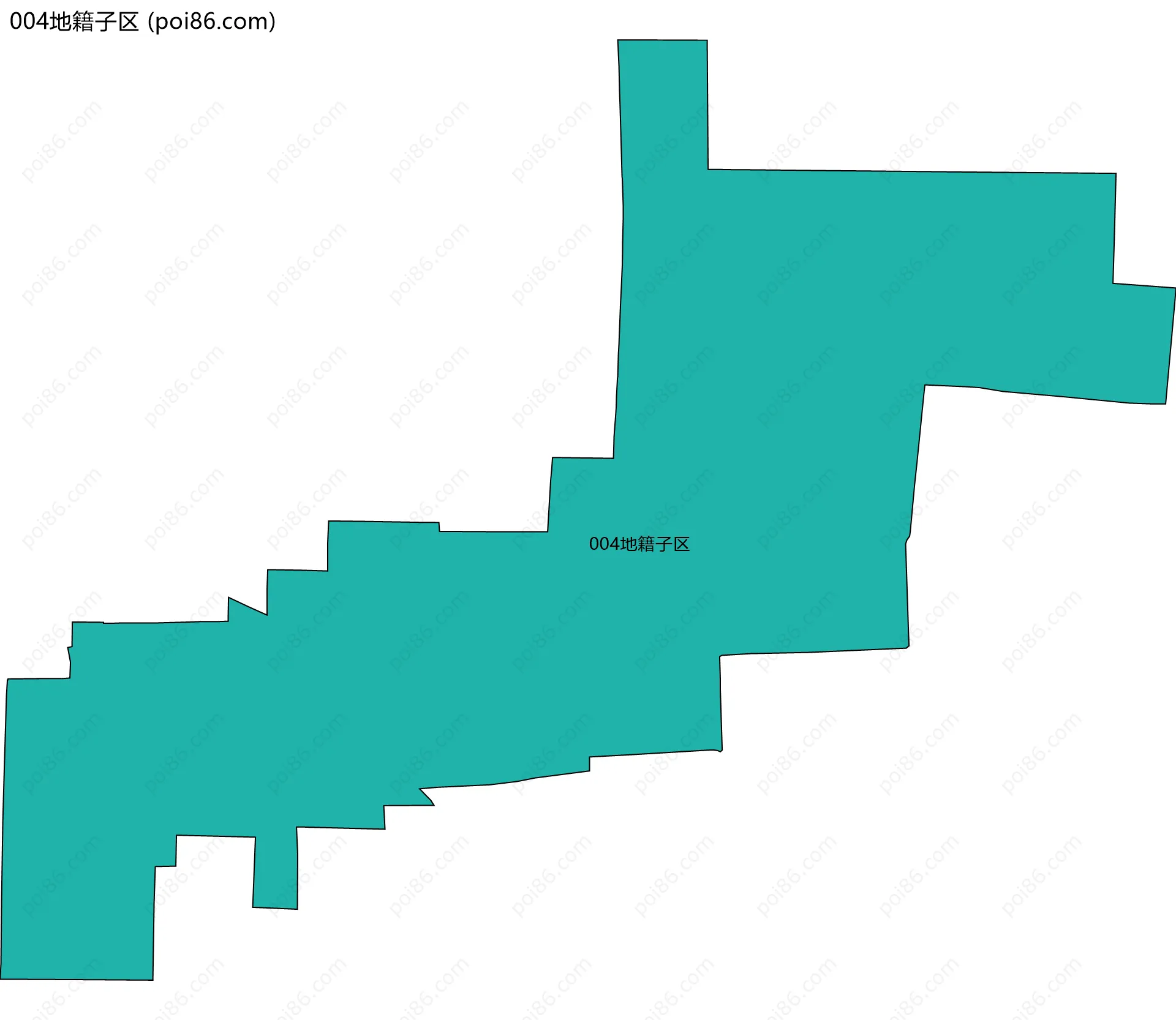 004地籍子区边界地图