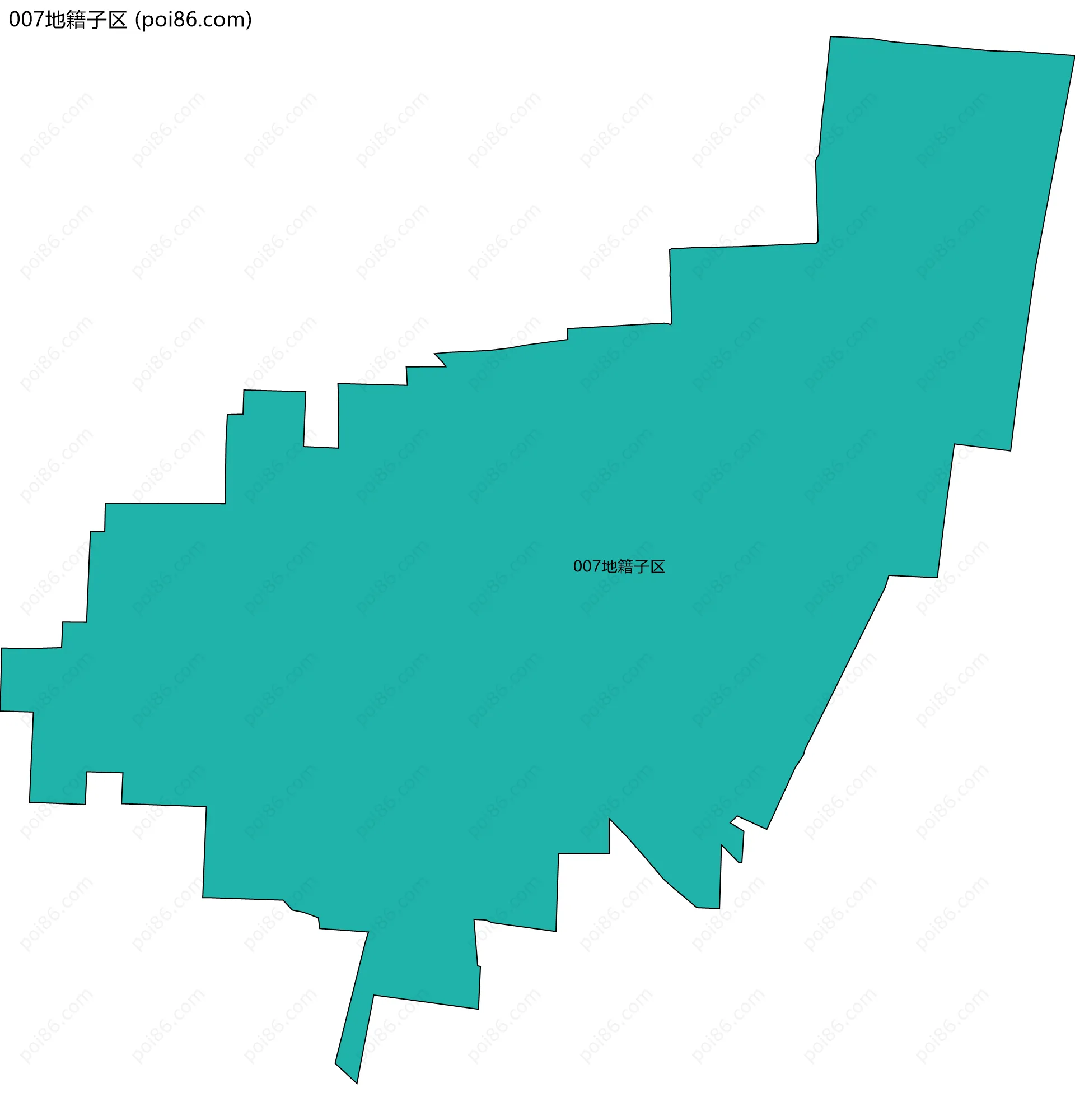 007地籍子区边界地图