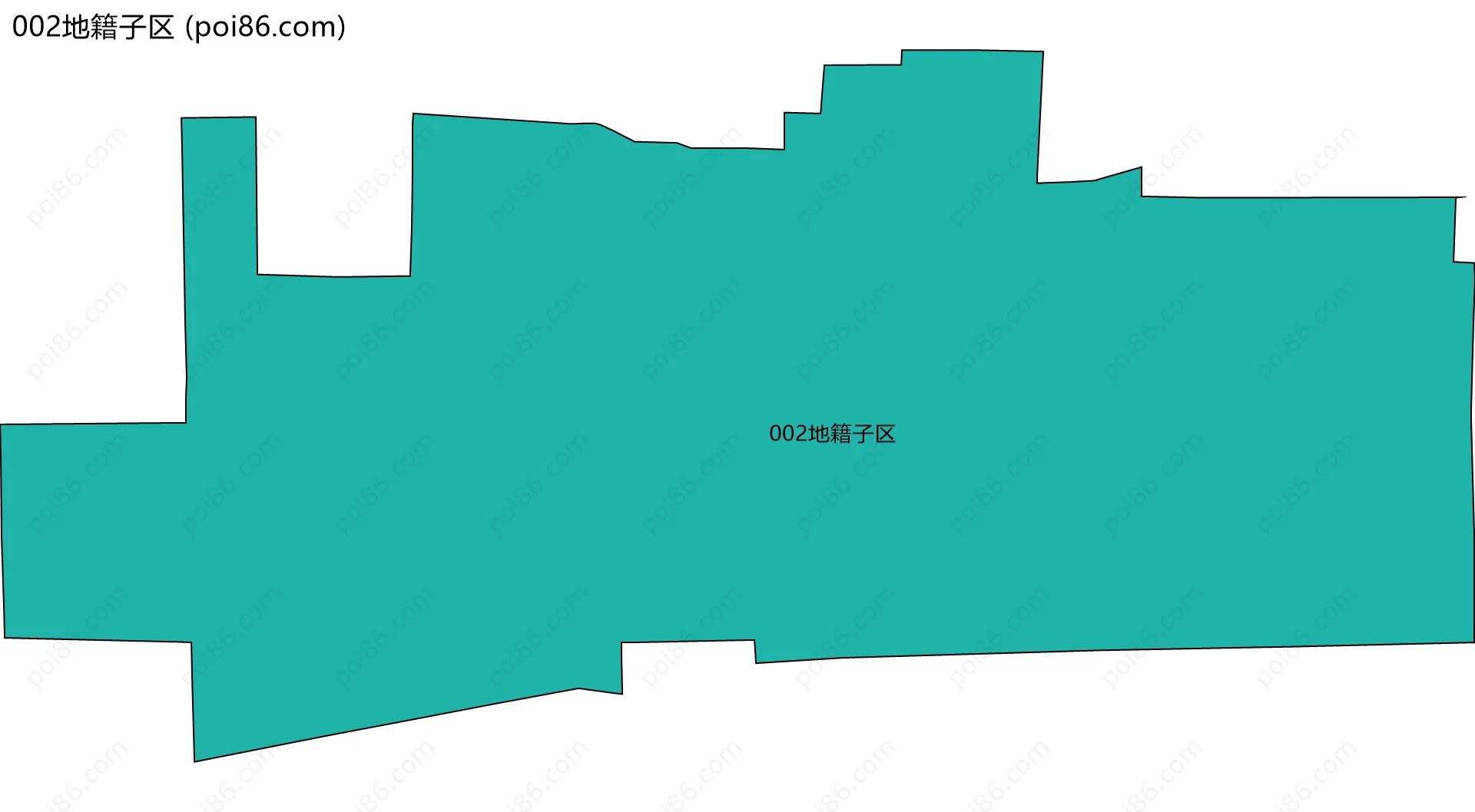 002地籍子区边界地图