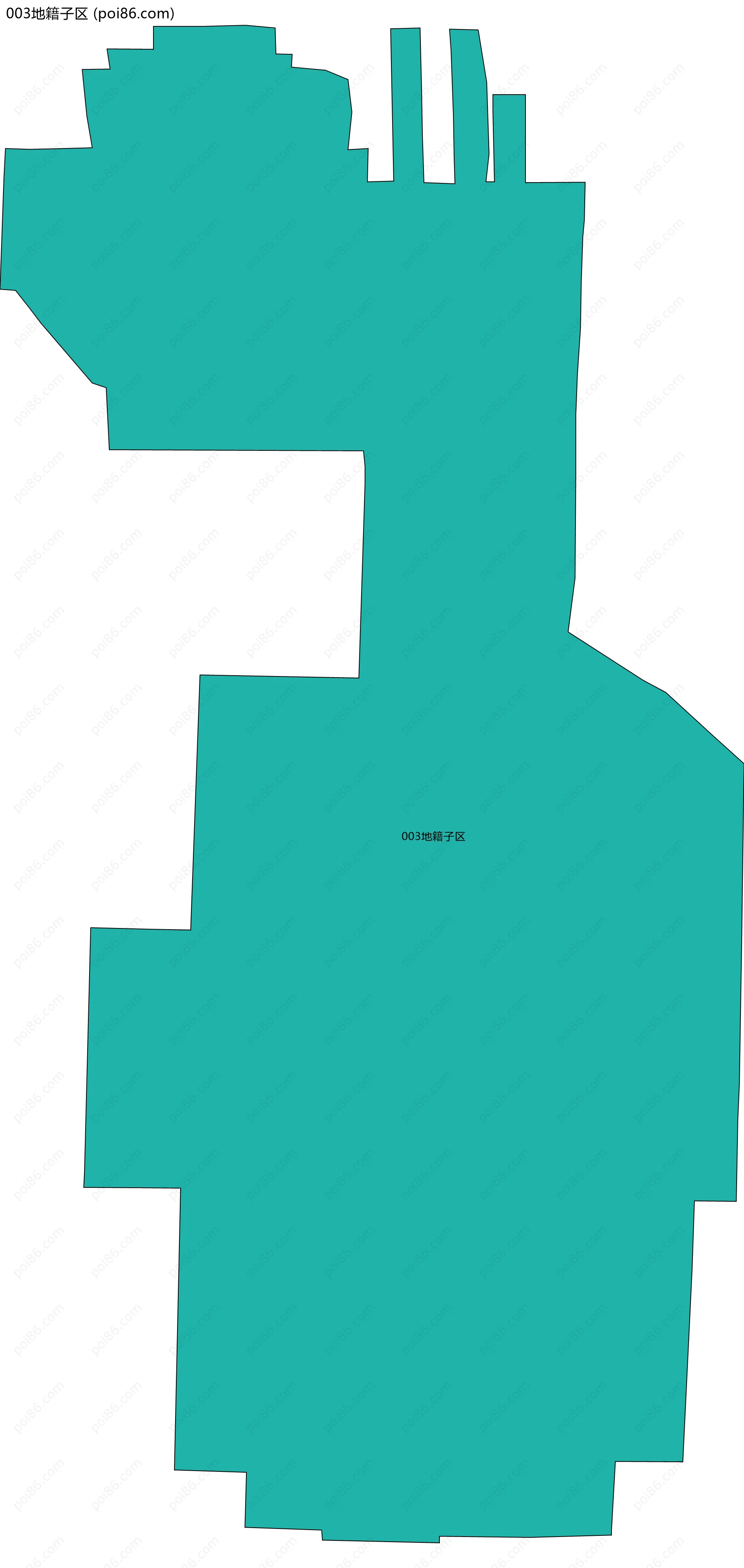 003地籍子区边界地图